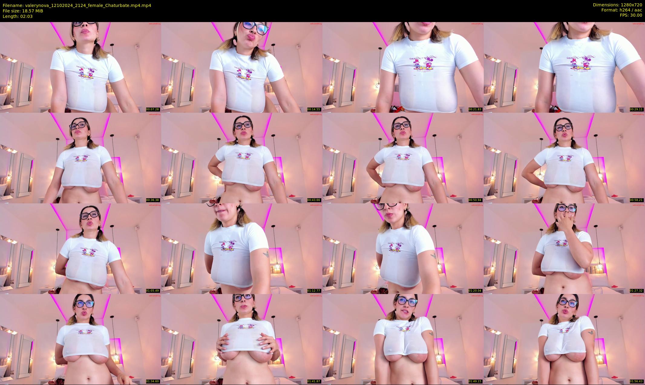 valerynova — 3 minute Chaturbate female cam show recording, 720p, Oct 12, 2024