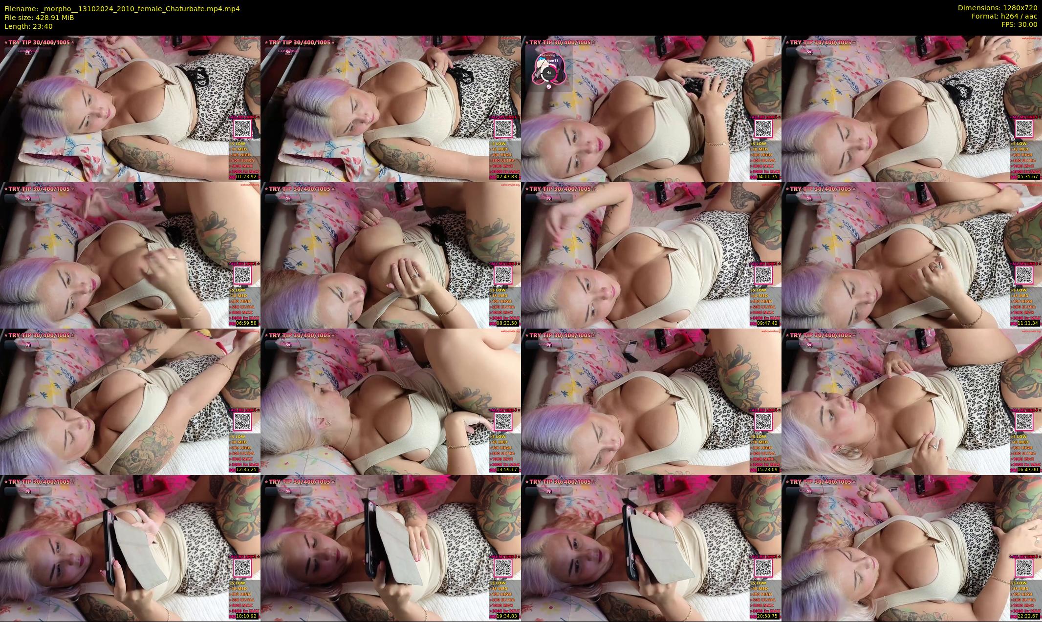 _morpho_ — 24 minute Chaturbate female cam show recording, 720p, Oct 13, 2024