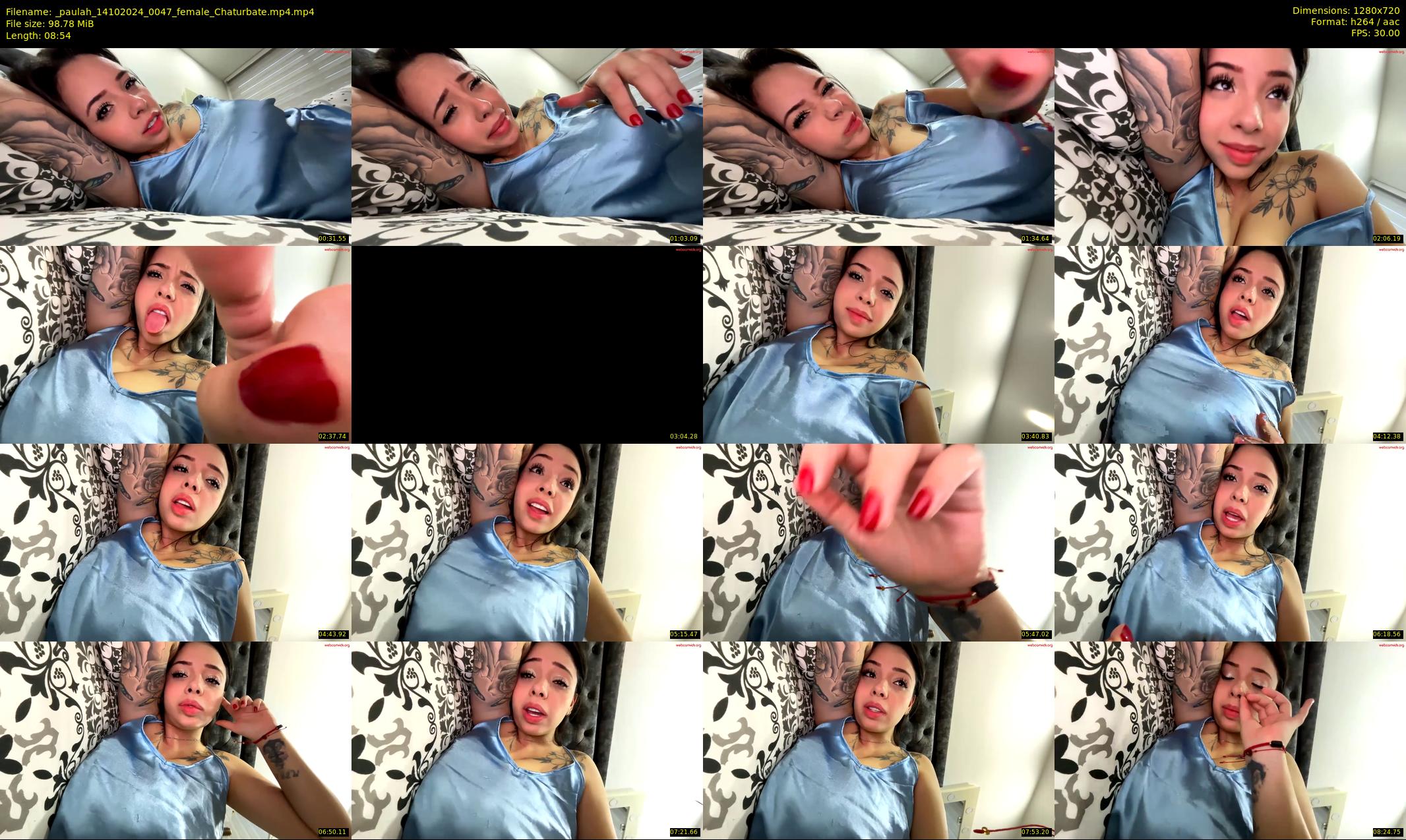 _paulah — 9 minute Chaturbate female cam show recording, 720p, Oct 14, 2024