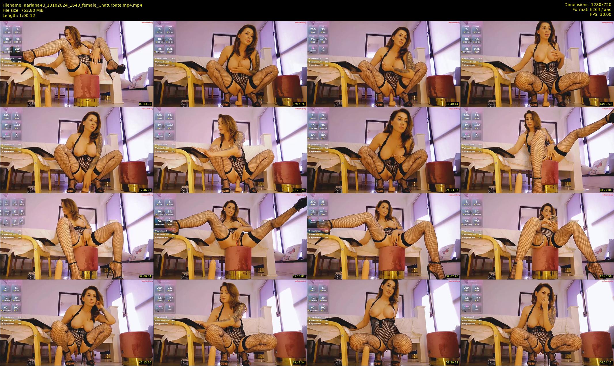 aariana4u — 61 minute Chaturbate female cam show recording, 720p, Oct 13, 2024