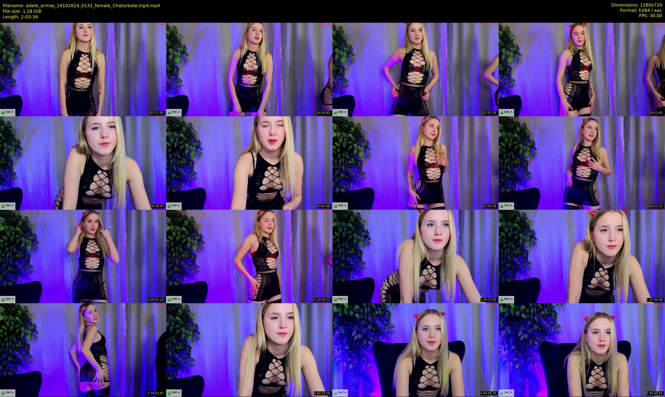 adele_armas — 124 minute Chaturbate female cam show recording, 720p, Oct 14, 2024