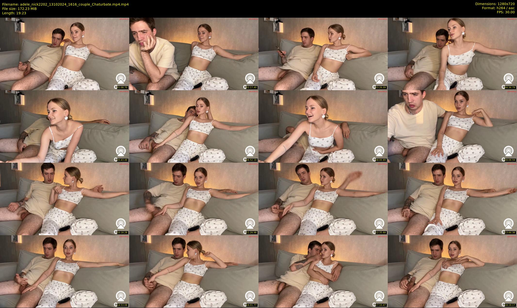 adele_nick2202 — 20 minute Chaturbate couple cam show recording, 720p, Oct 13, 2024
