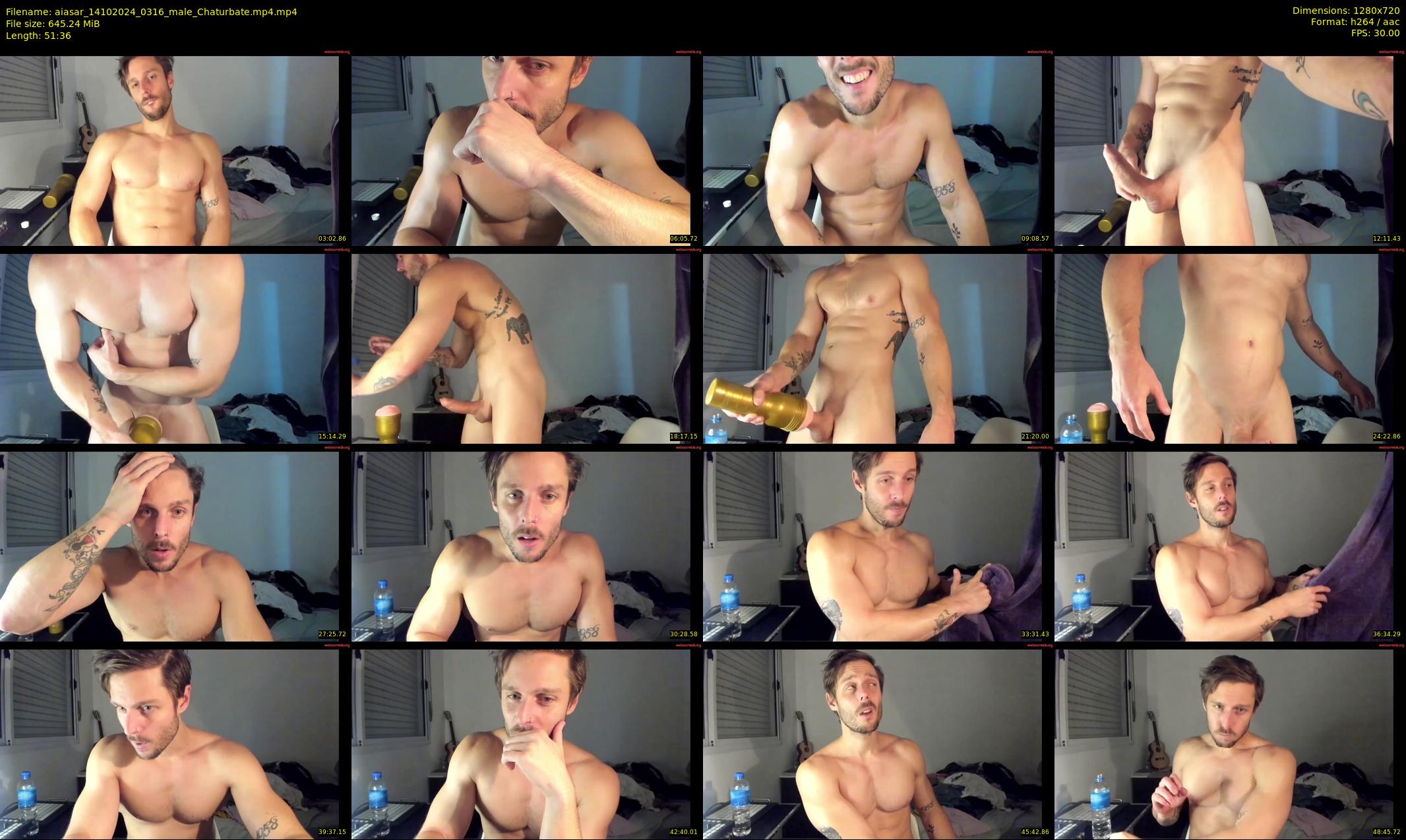 aiasar — 52 minute Chaturbate male cam show recording, 720p, Oct 14, 2024