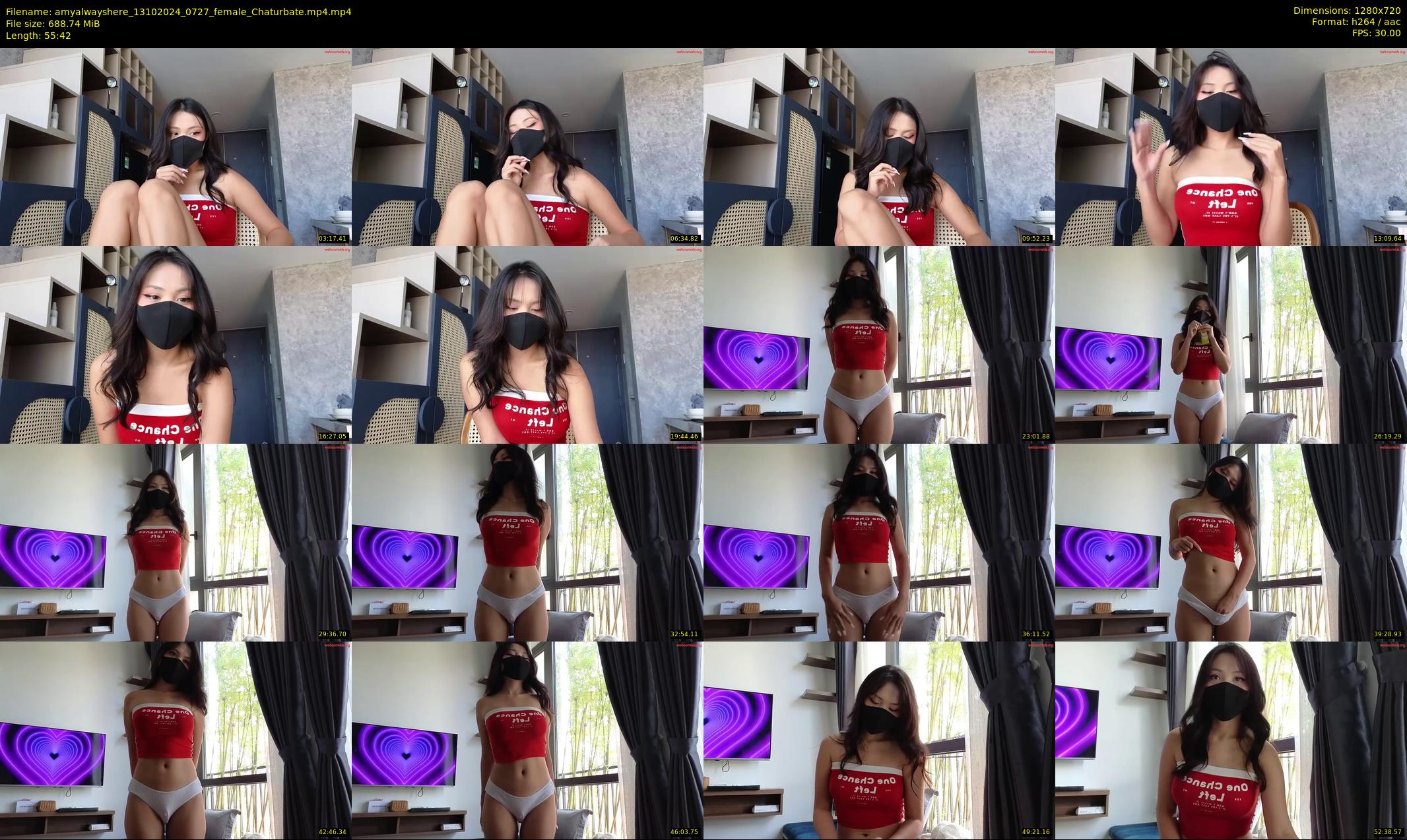amyalwayshere — 56 minute Chaturbate female cam show recording, 720p, Oct 13, 2024