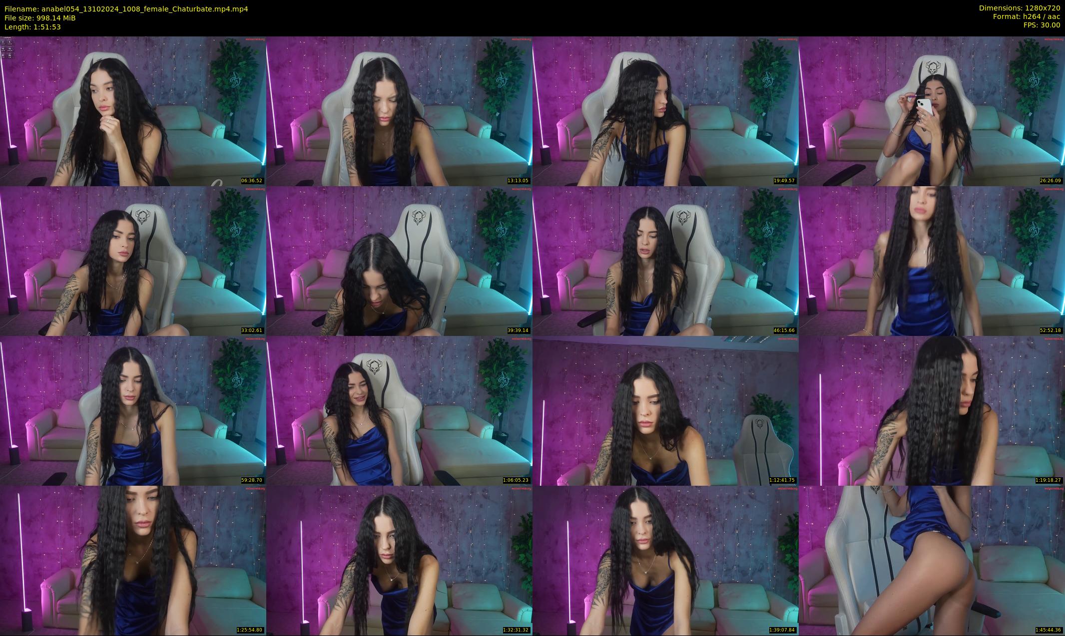 anabel054 — 112 minute Chaturbate female cam show recording, 720p, Oct 13, 2024