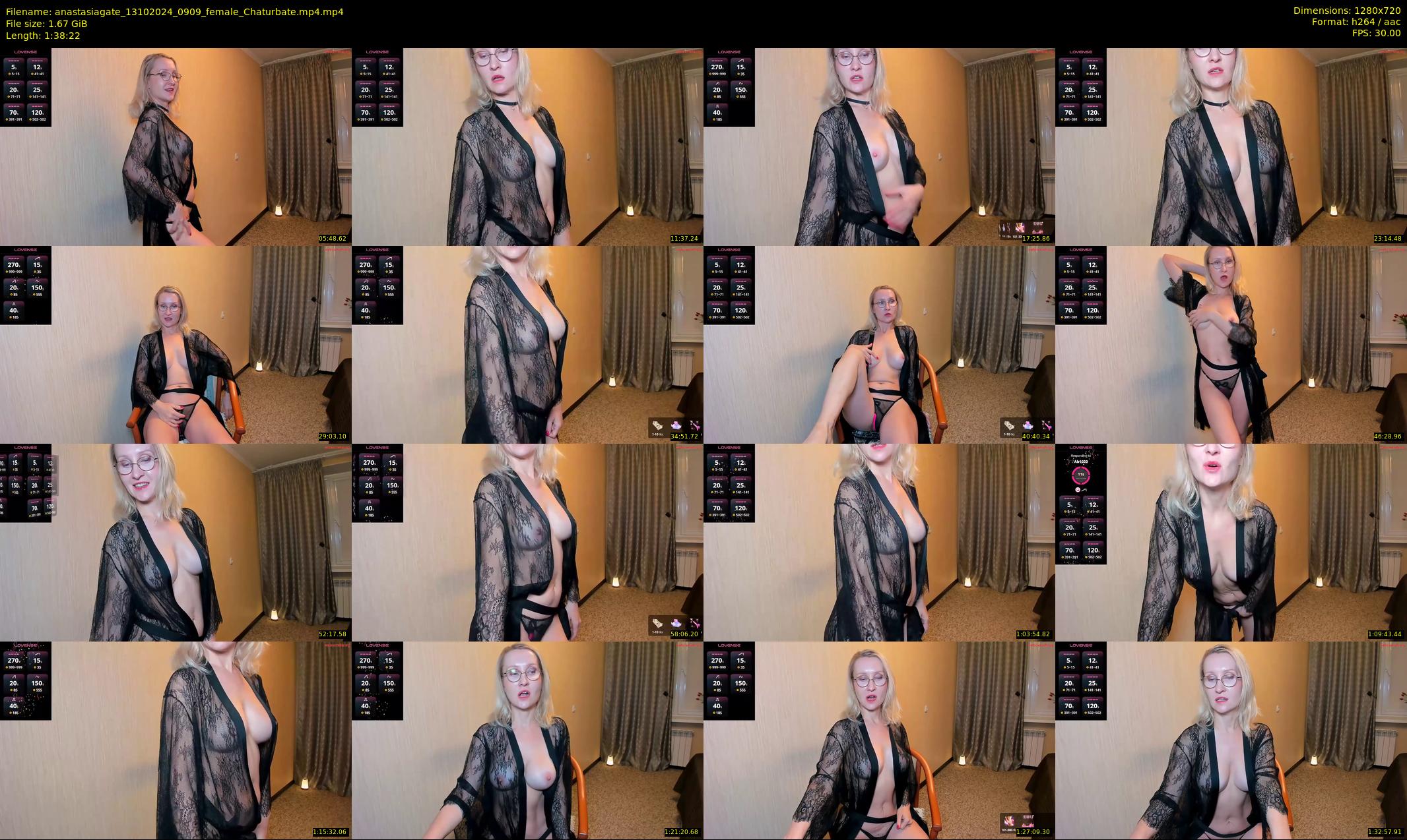anastasiagate — 99 minute Chaturbate female cam show recording, 720p, Oct 13, 2024
