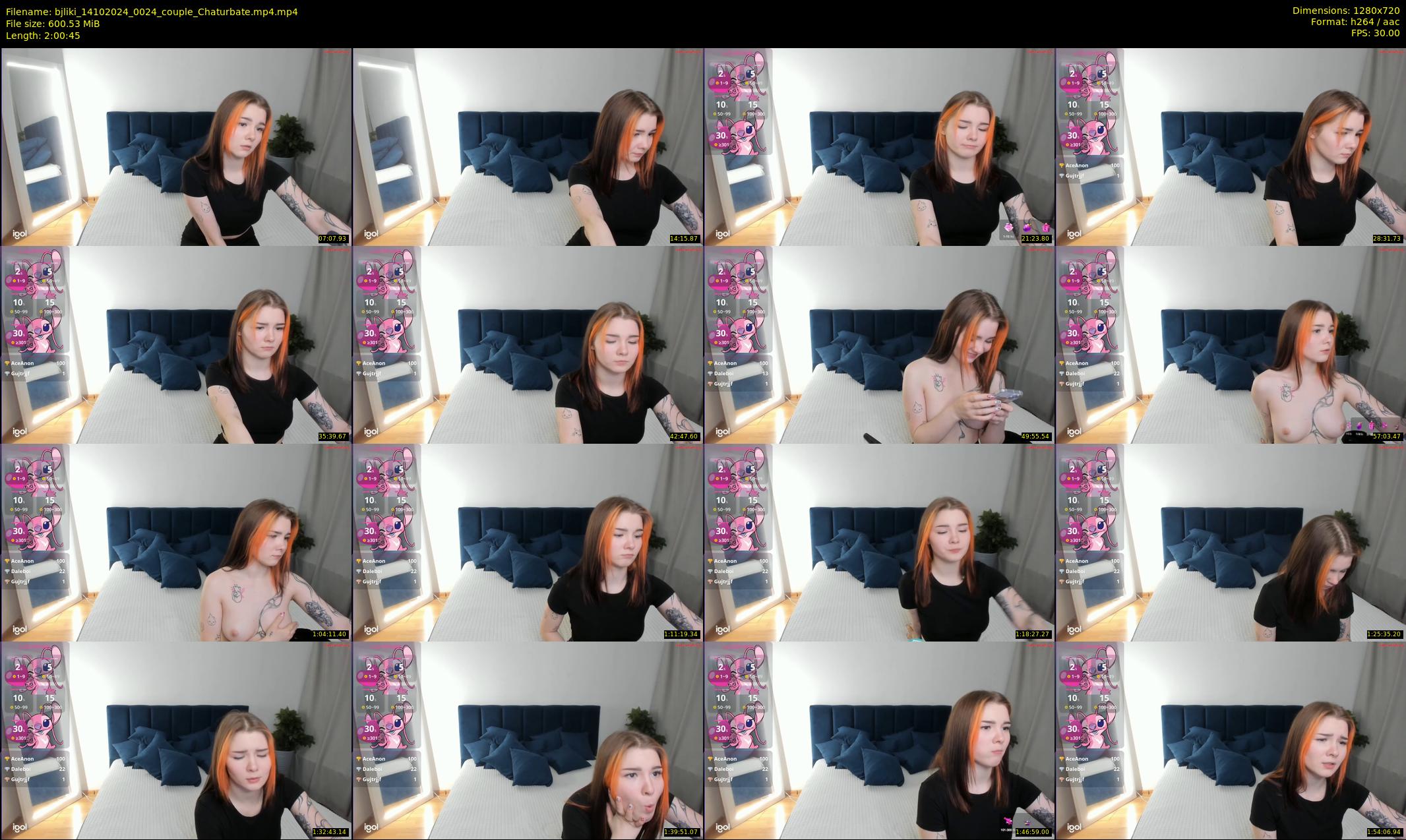 bjliki — 121 minute Chaturbate couple cam show recording, 720p, Oct 14, 2024