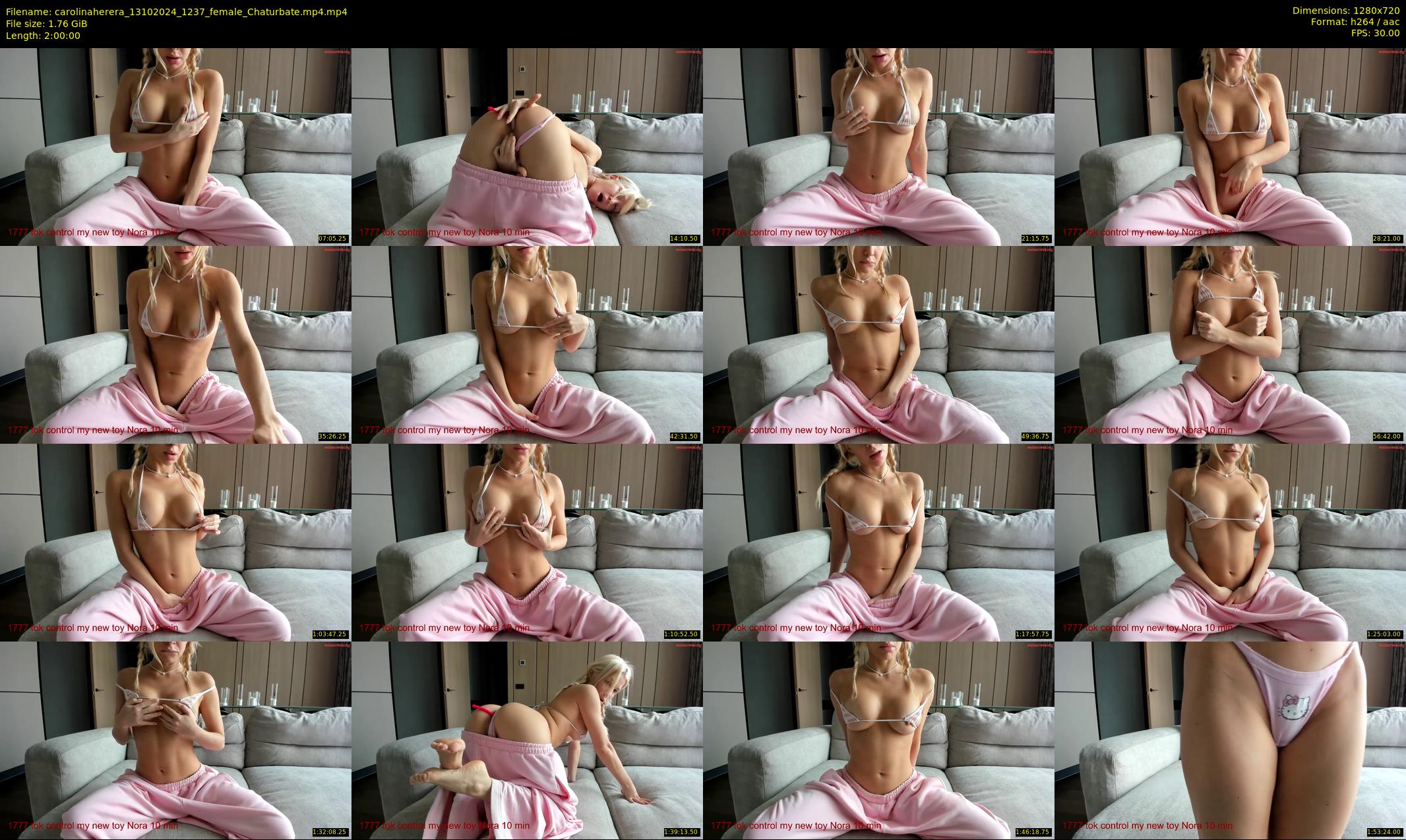 carolinaherera — 120 minute Chaturbate female cam show recording, 720p, Oct 13, 2024