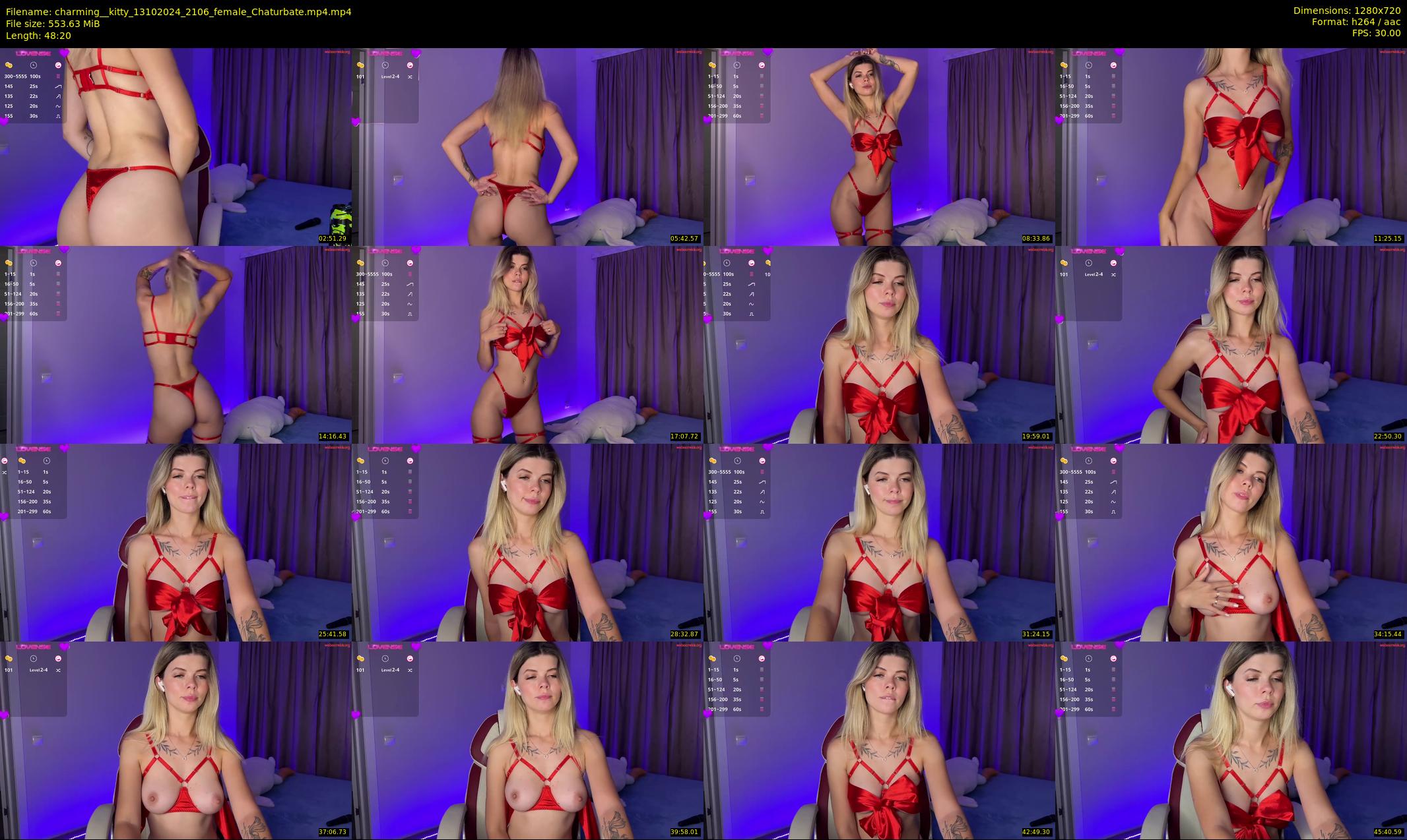 charming__kitty — 49 minute Chaturbate female cam show recording, 720p, Oct 13, 2024