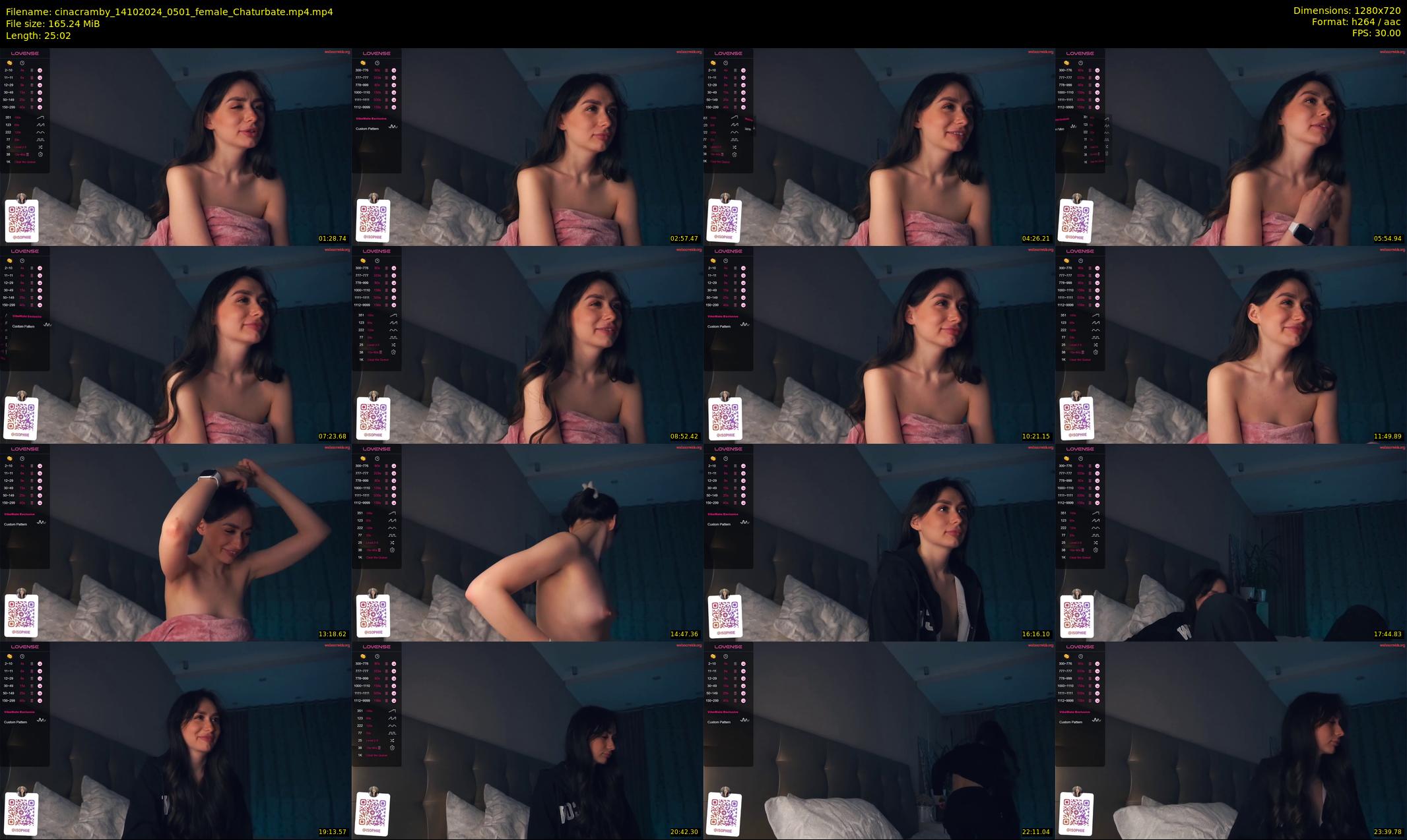 cinacramby — 26 minute Chaturbate female cam show recording, 720p, Oct 14, 2024