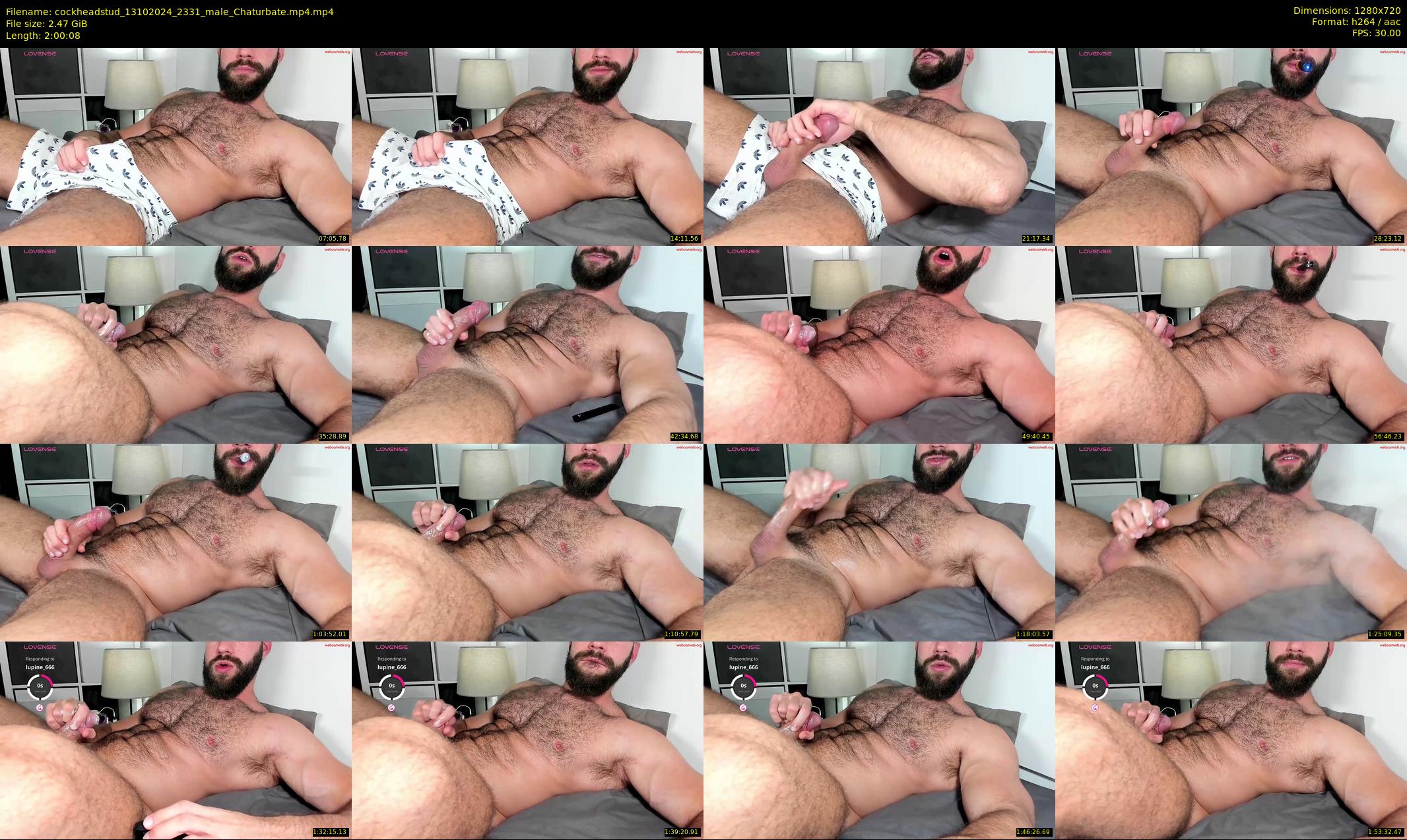 cockheadstud — 121 minute Chaturbate male cam show recording, 720p, Oct 13, 2024
