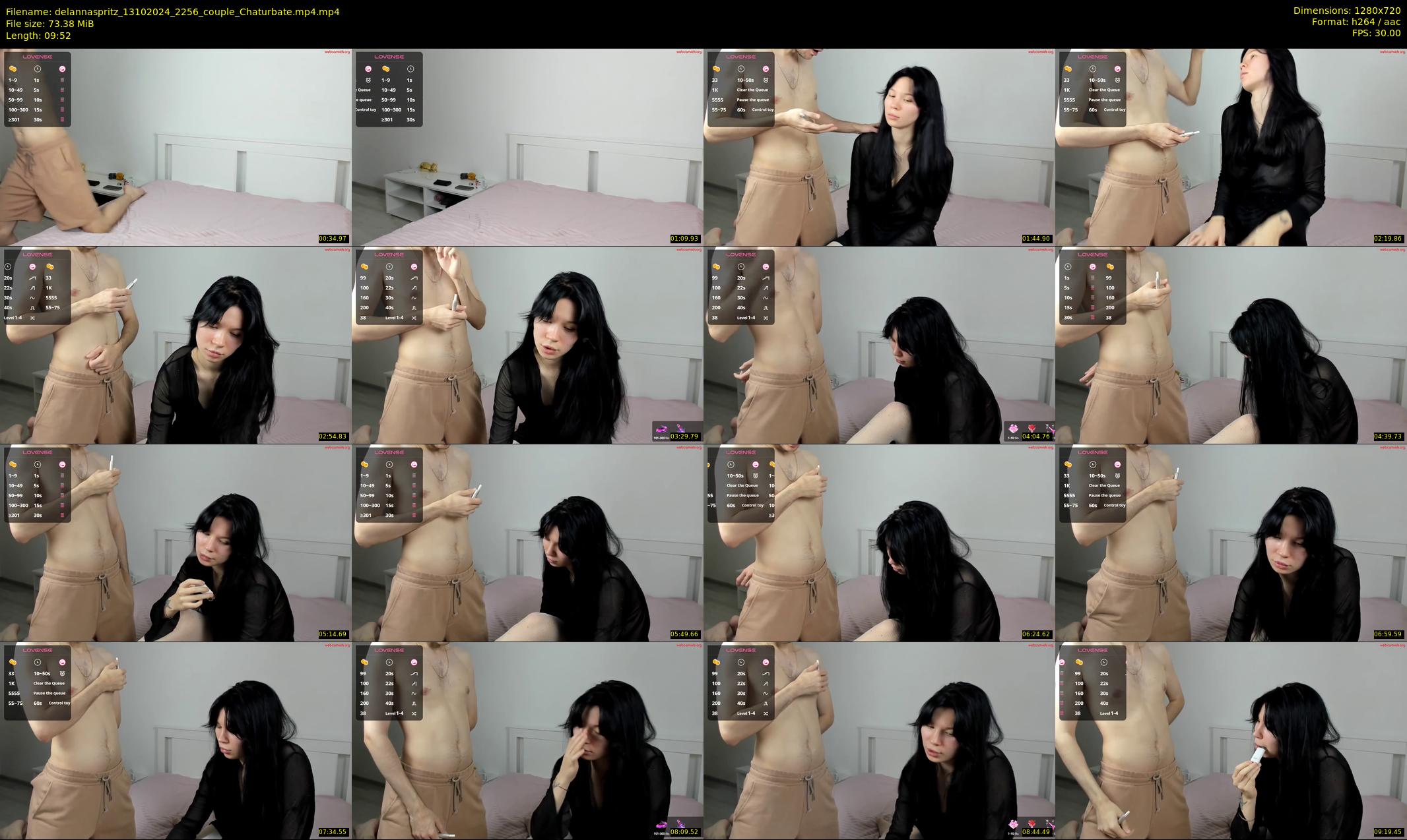 delannaspritz — 10 minute Chaturbate couple cam show recording, 720p, Oct 13, 2024