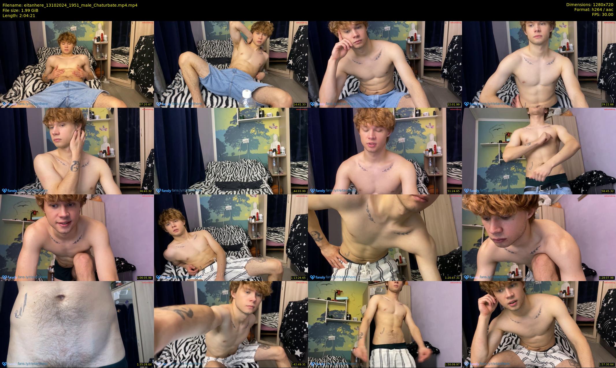 eitanhere — 125 minute Chaturbate male cam show recording, 720p, Oct 13, 2024