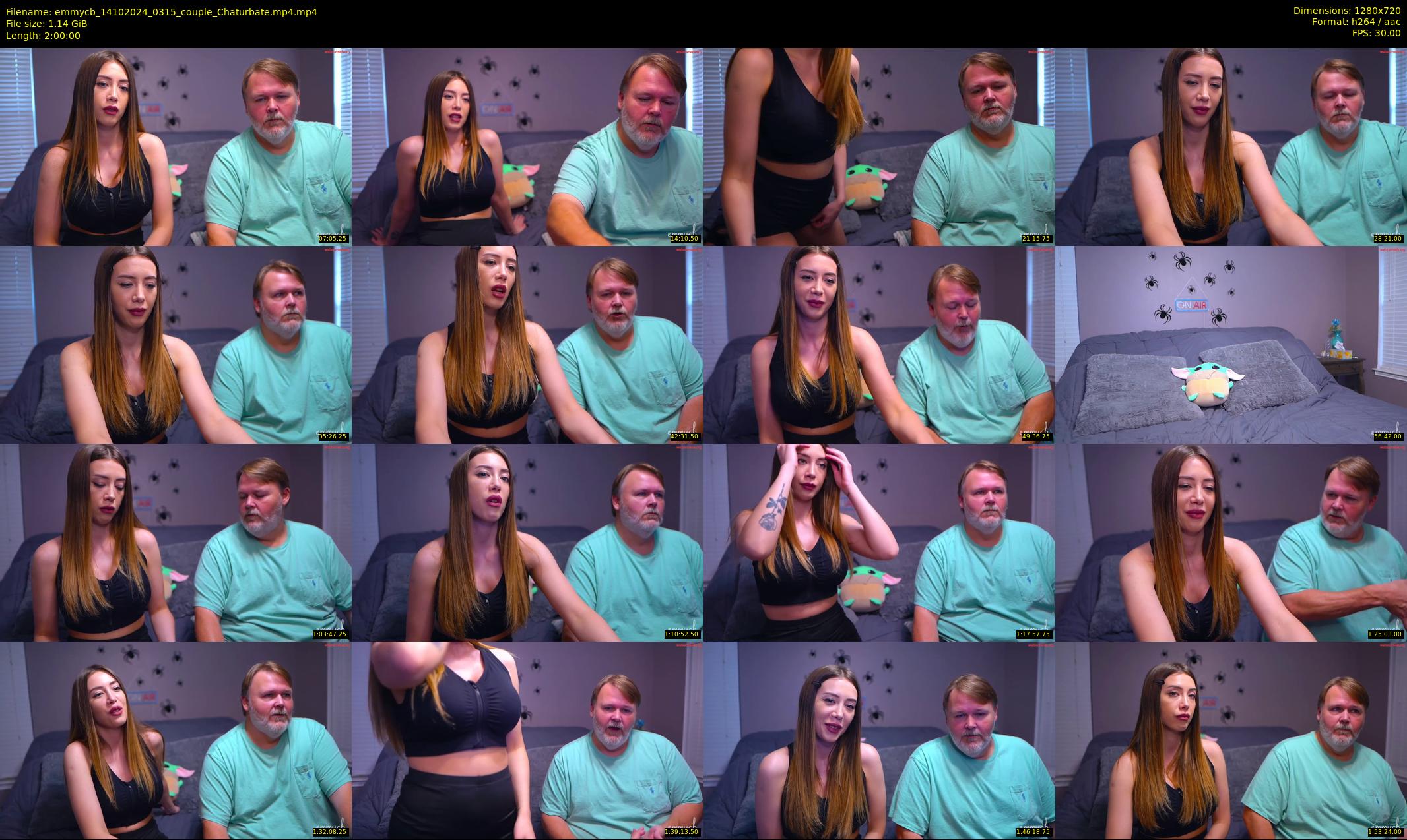 emmycb — 120 minute Chaturbate female cam show recording, 720p, Oct 14, 2024