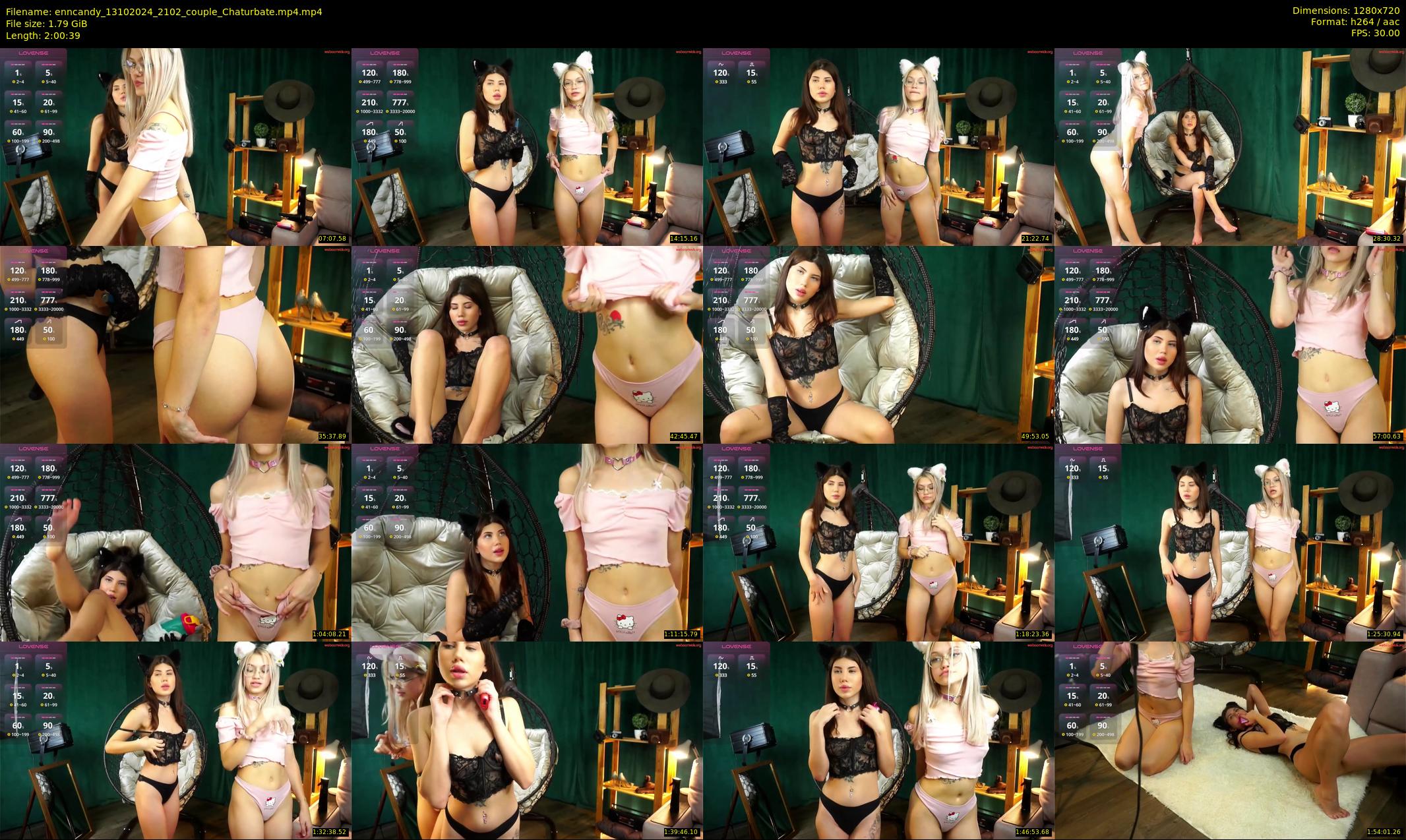 enncandy — 121 minute Chaturbate female cam show recording, 720p, Oct 13, 2024