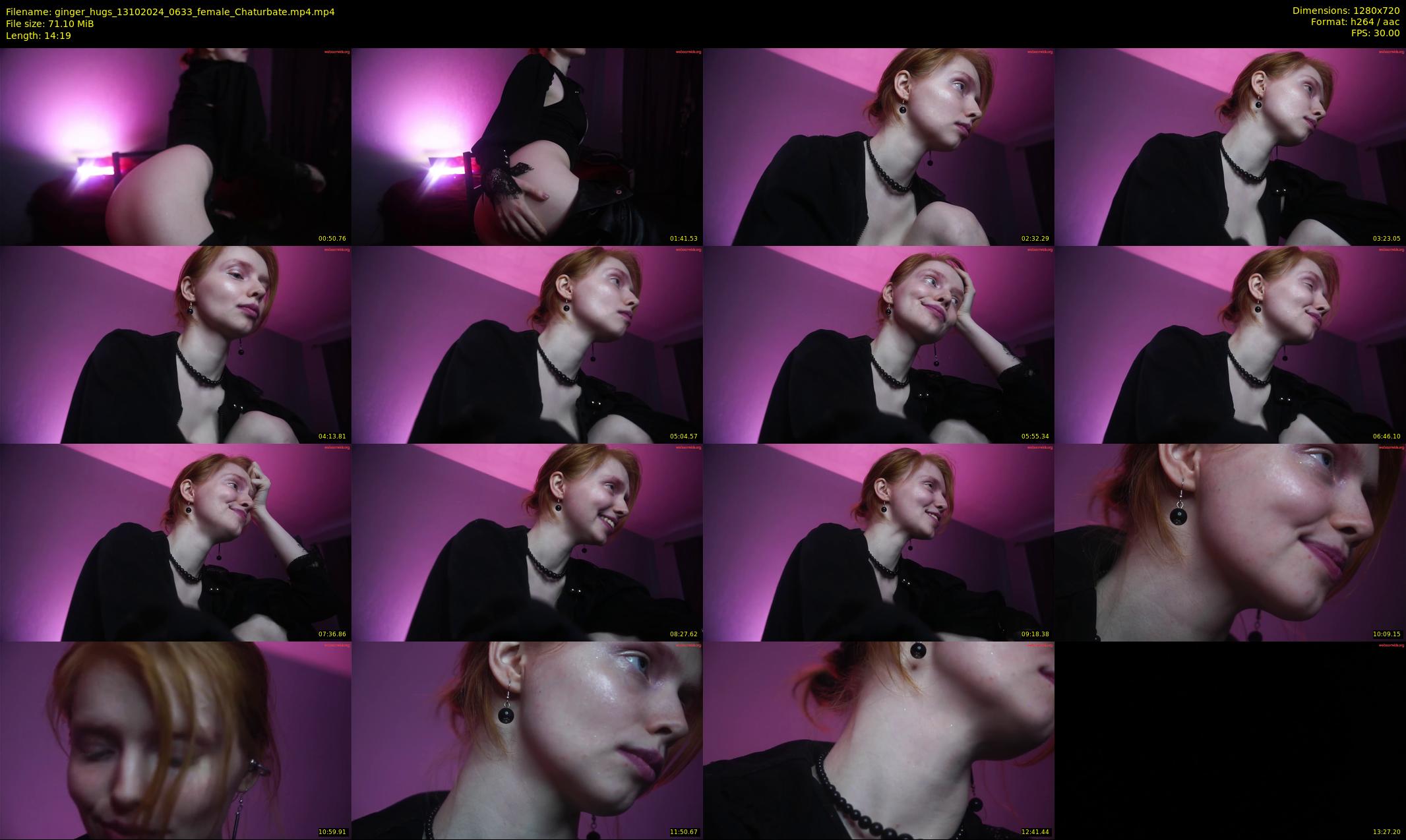 ginger_hugs — 15 minute Chaturbate female cam show recording, 720p, Oct 13, 2024