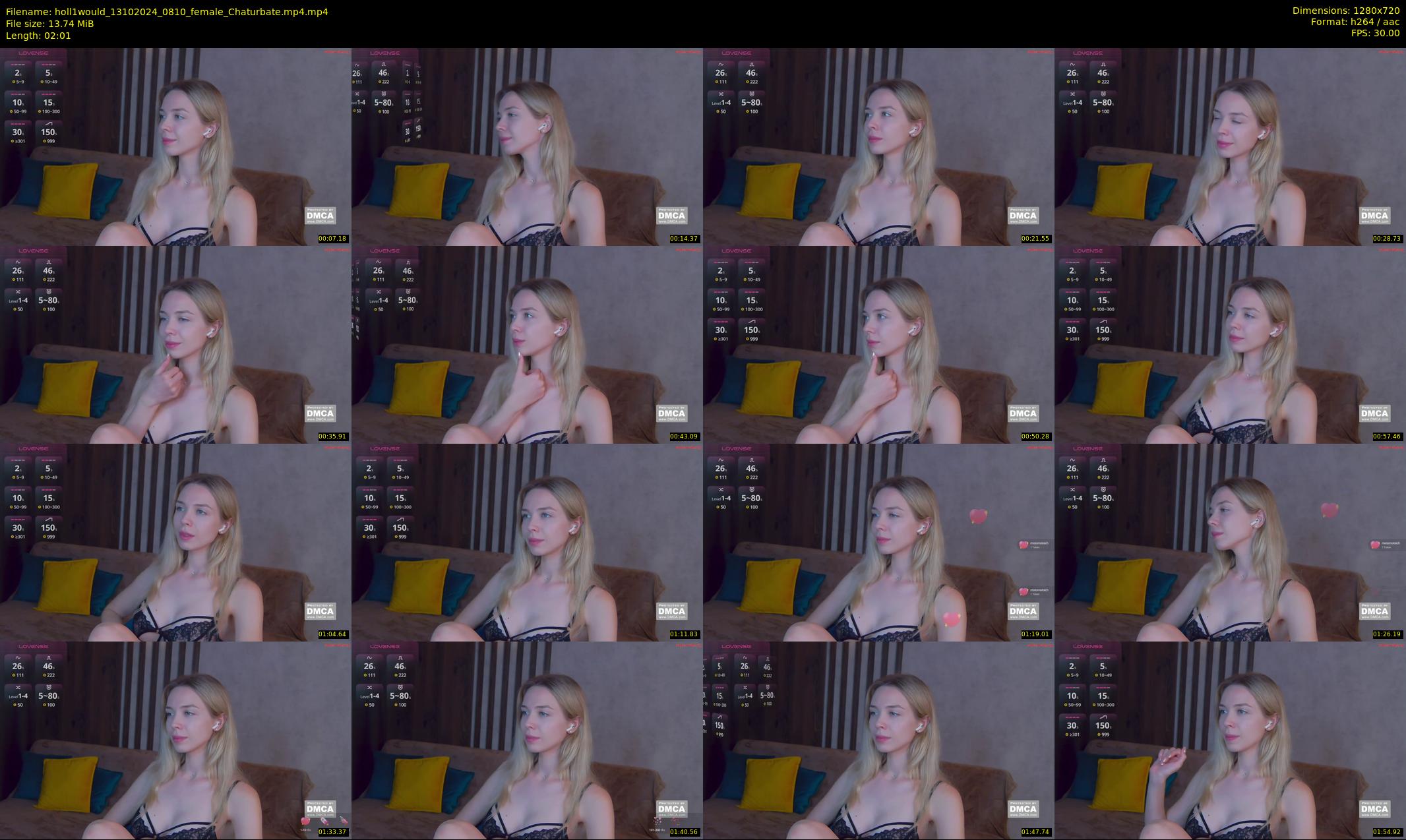 holl1would — 3 minute Chaturbate female cam show recording, 720p, Oct 13, 2024