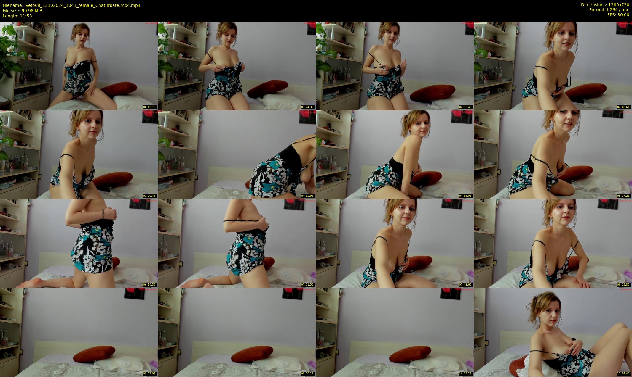 iveto69 — 12 minute Chaturbate female cam show recording, 720p, Oct 13, 2024