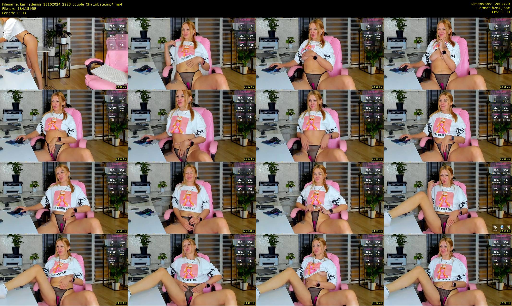 karinadeniss — 14 minute Chaturbate couple cam show recording, 720p, Oct 13, 2024