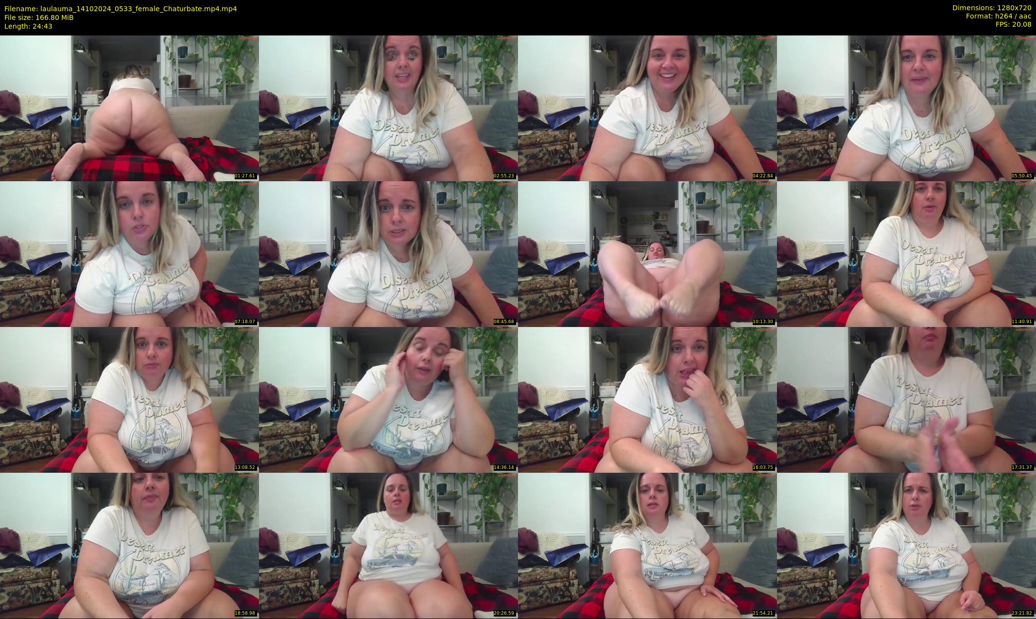 laulauma — 25 minute Chaturbate female cam show recording, 720p, Oct 14, 2024