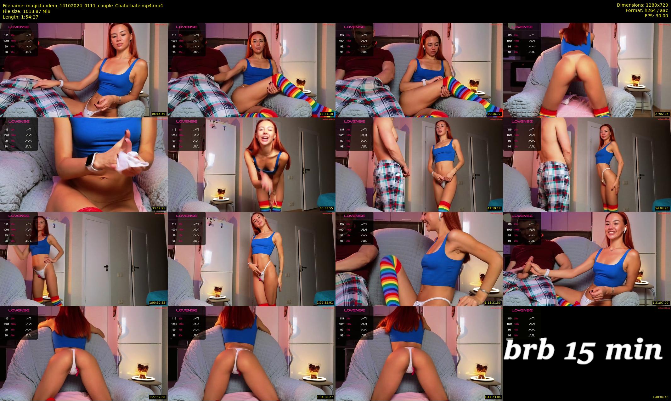 magictandem — 115 minute Chaturbate couple cam show recording, 720p, Oct 14, 2024