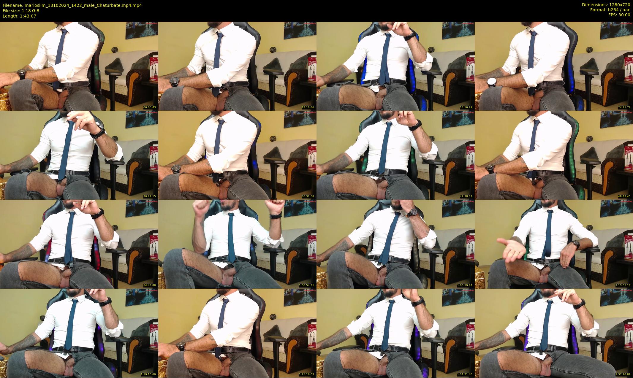marioslim — 104 minute Chaturbate male cam show recording, 720p, Oct 13, 2024