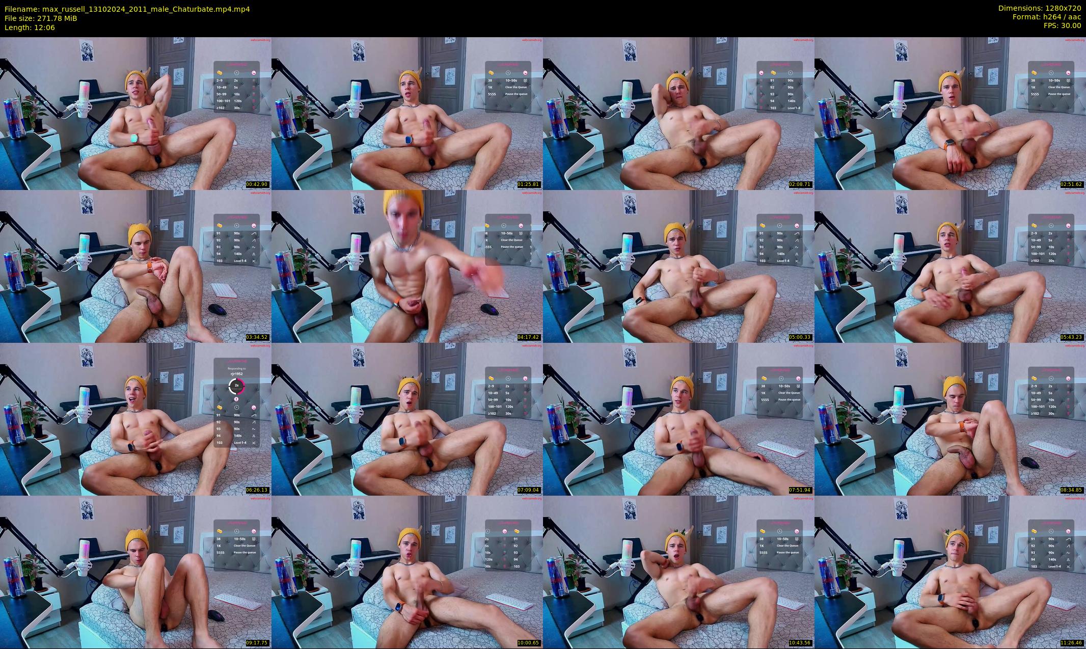 max_russell — 13 minute Chaturbate male cam show recording, 720p, Oct 13, 2024