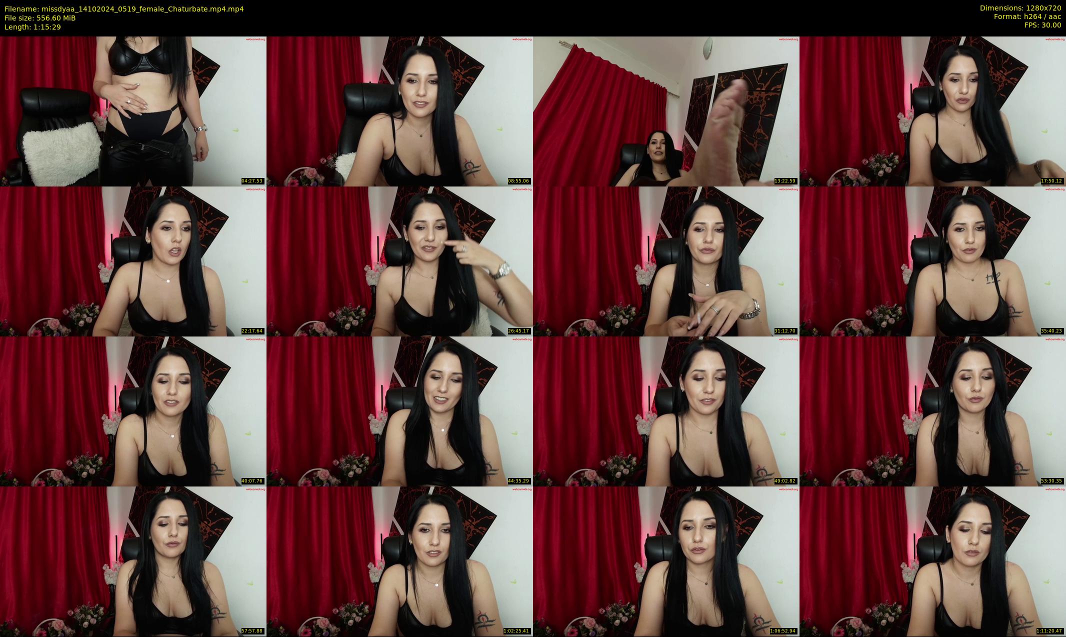 missdyaa — 76 minute Chaturbate female cam show recording, 720p, Oct 14, 2024