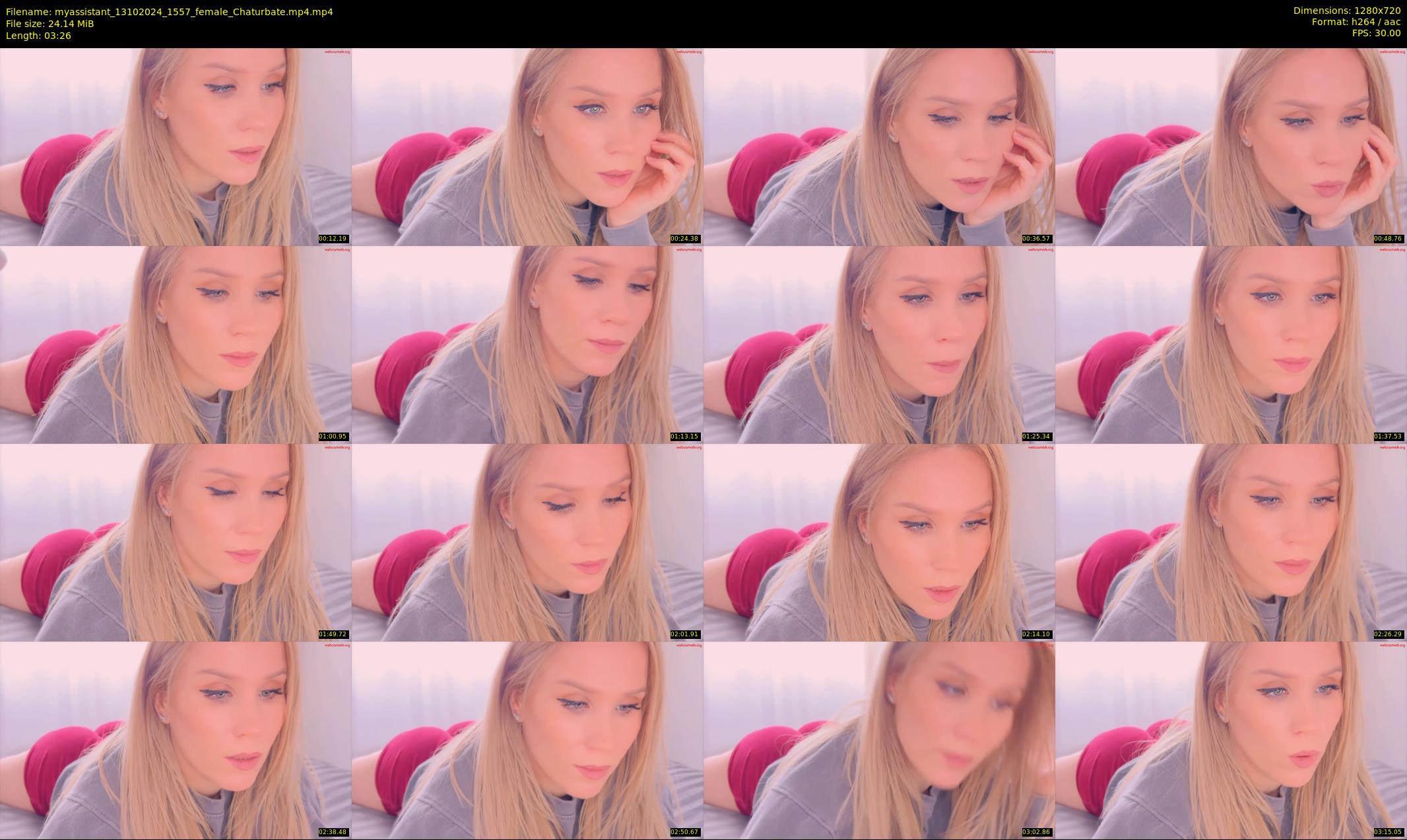 myassistant — 4 minute Chaturbate female cam show recording, 720p, Oct 13, 2024