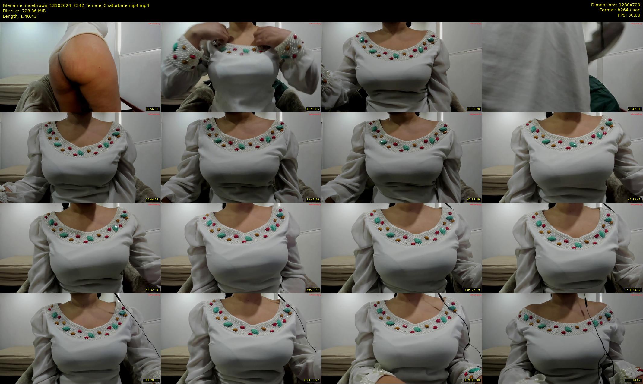 nicebrown — 101 minute Chaturbate female cam show recording, 720p, Oct 13, 2024