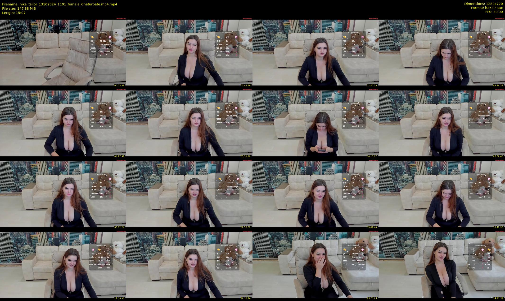 nika_tailor — 16 minute Chaturbate female cam show recording, 720p, Oct 13, 2024