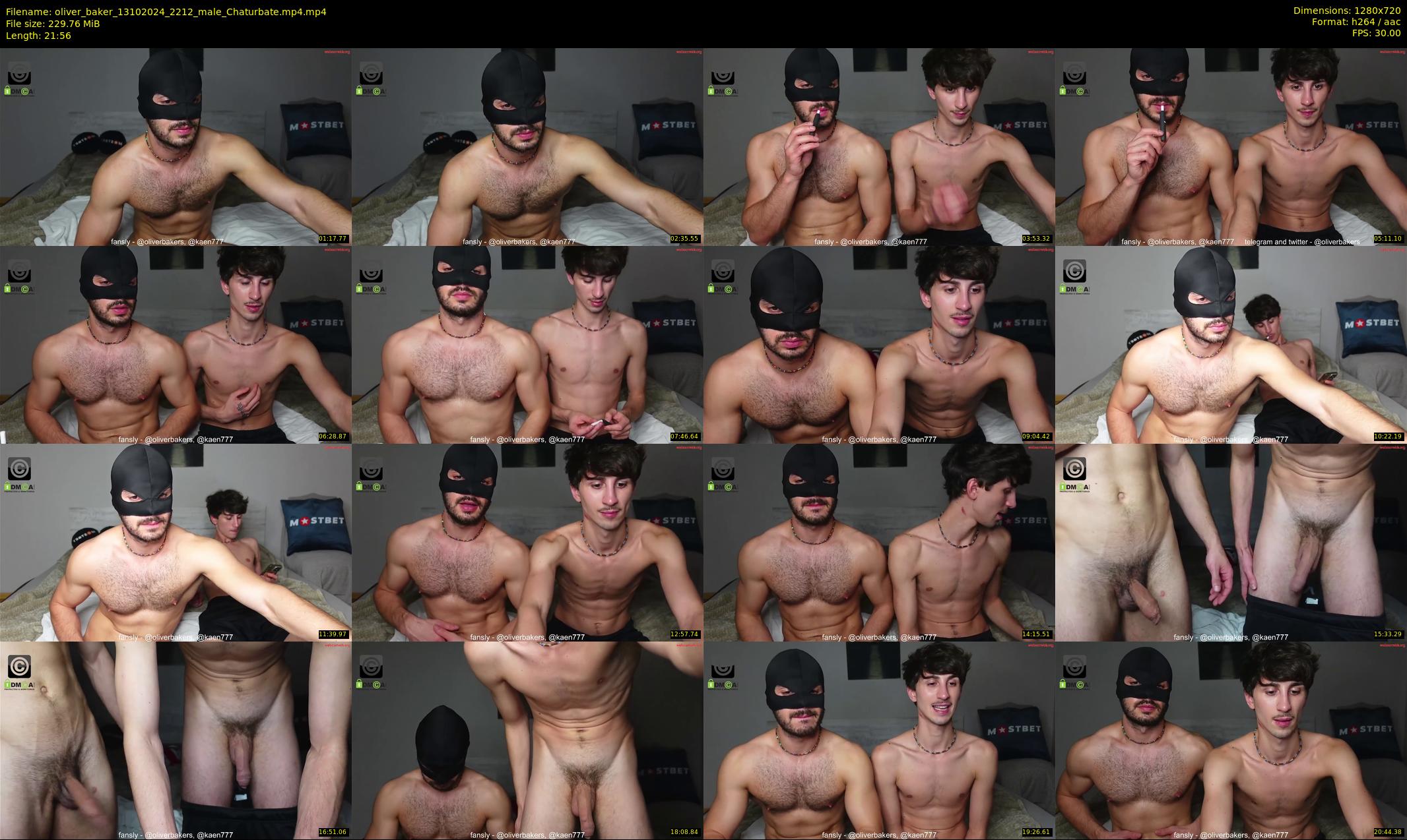 oliver_baker — 22 minute Chaturbate male cam show recording, 720p, Oct 13, 2024
