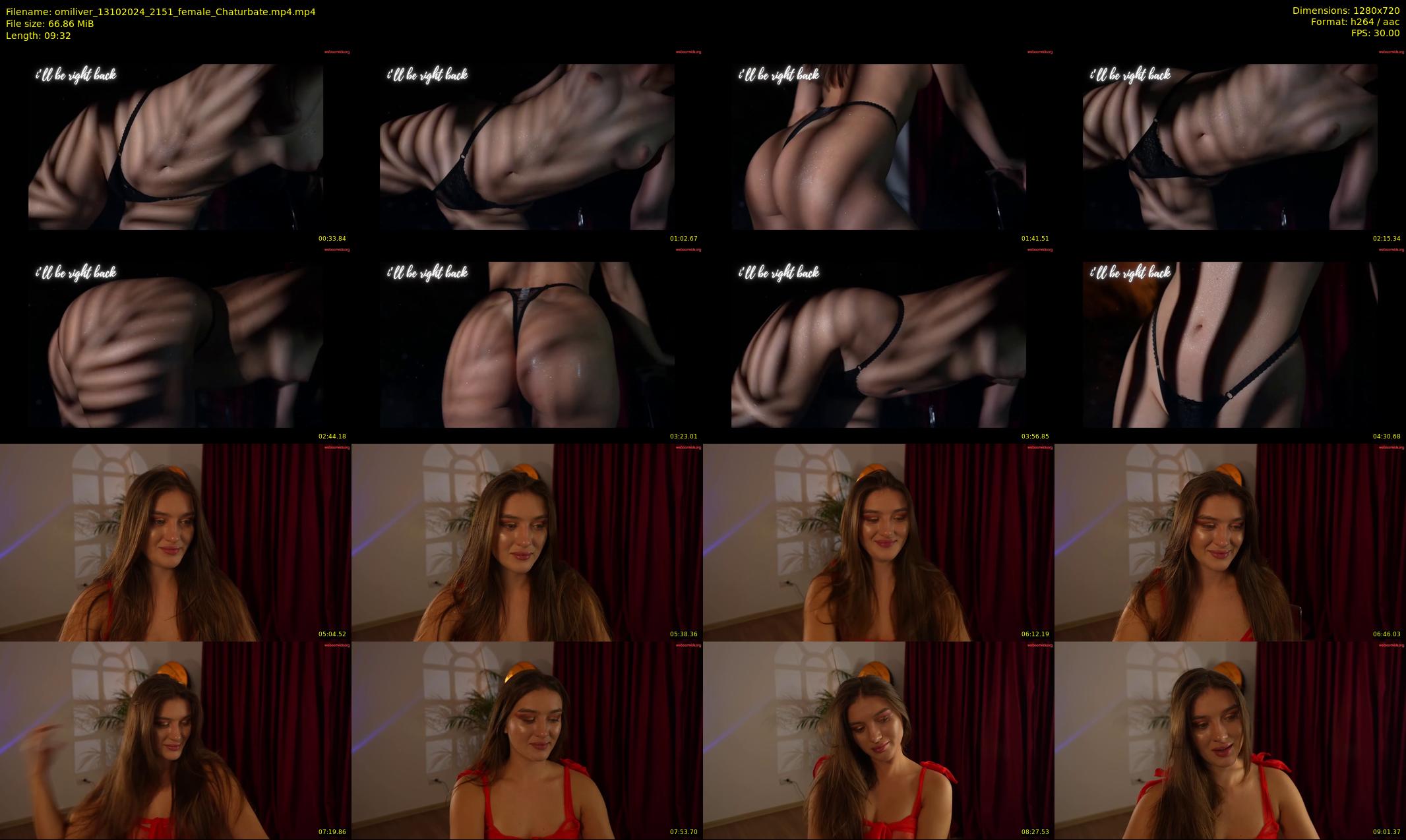 omiliver — 10 minute Chaturbate female cam show recording, 720p, Oct 13, 2024