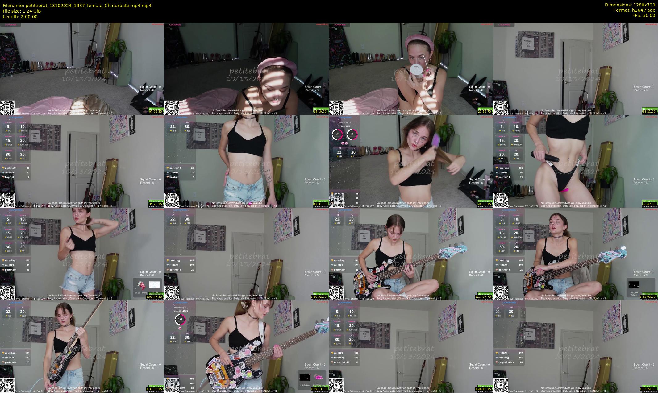 petitebrat — 120 minute Chaturbate female cam show recording, 720p, Oct 13, 2024