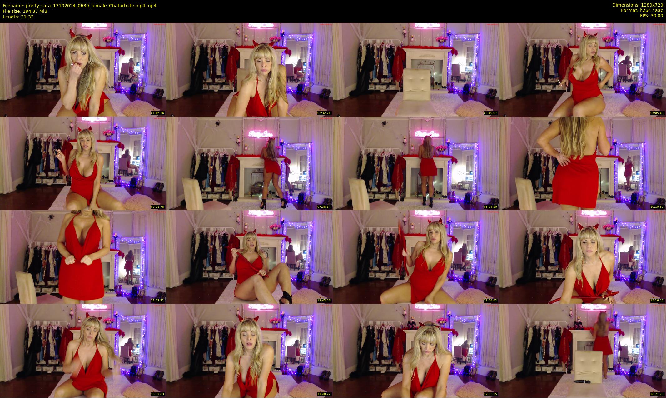 pretty_sara — 22 minute Chaturbate female cam show recording, 720p, Oct 13, 2024