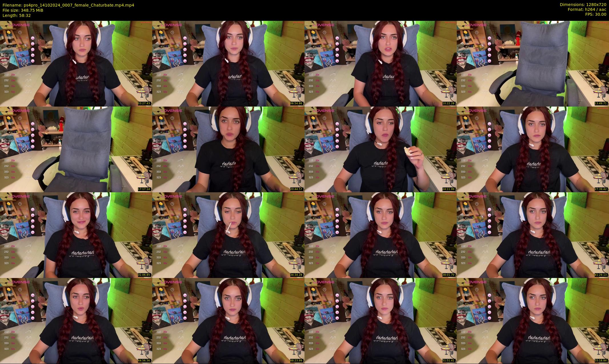 ps4pro — 59 minute Chaturbate female cam show recording, 720p, Oct 14, 2024