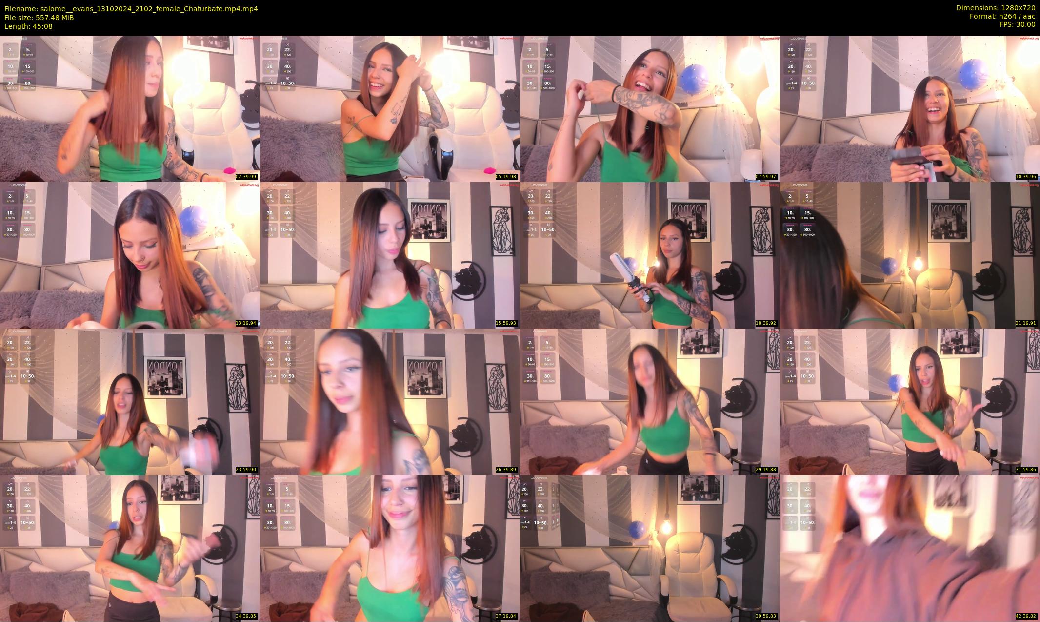 salome__evans — 46 minute Chaturbate female cam show recording, 720p, Oct 13, 2024