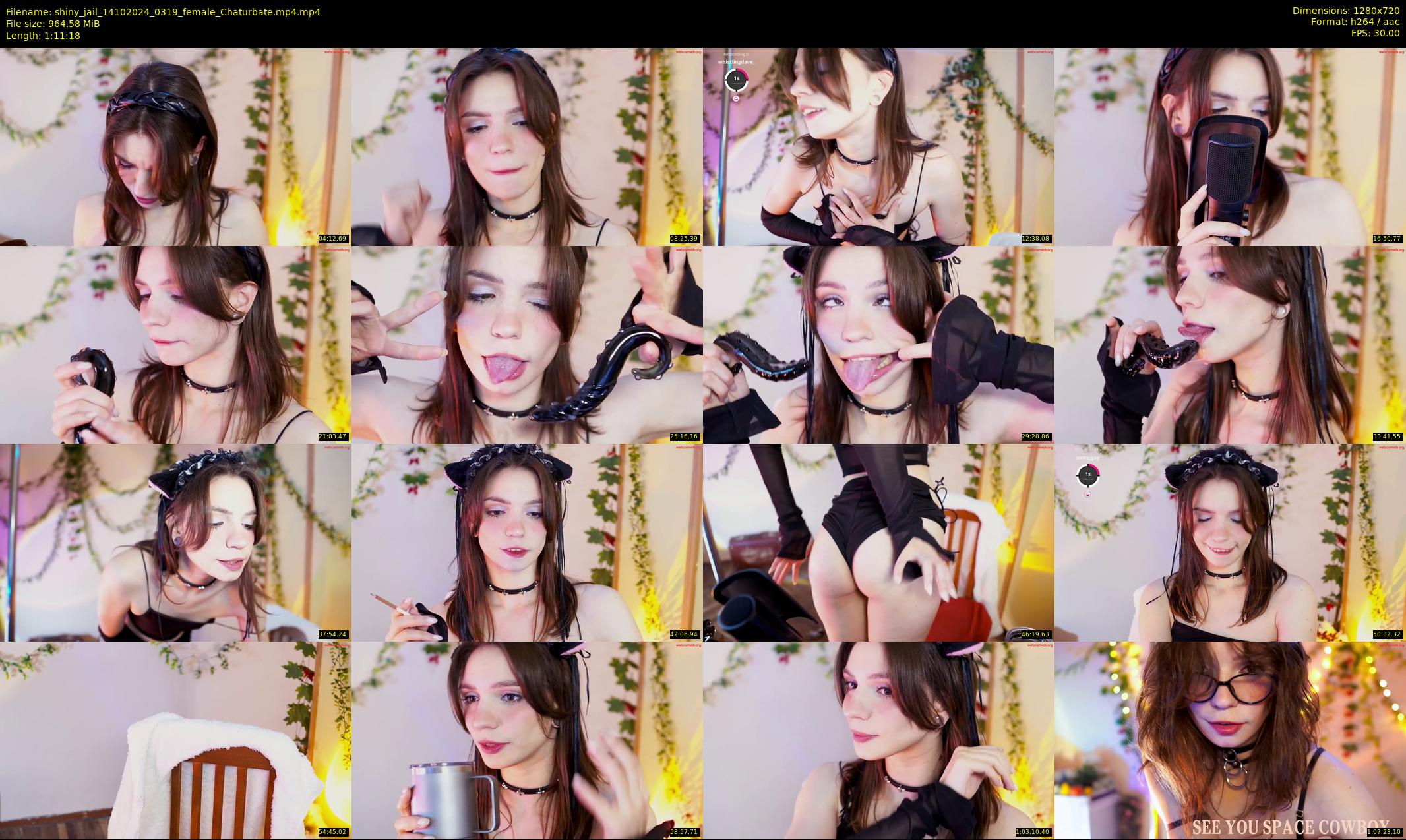 shiny_jail — 72 minute Chaturbate female cam show recording, 720p, Oct 14, 2024