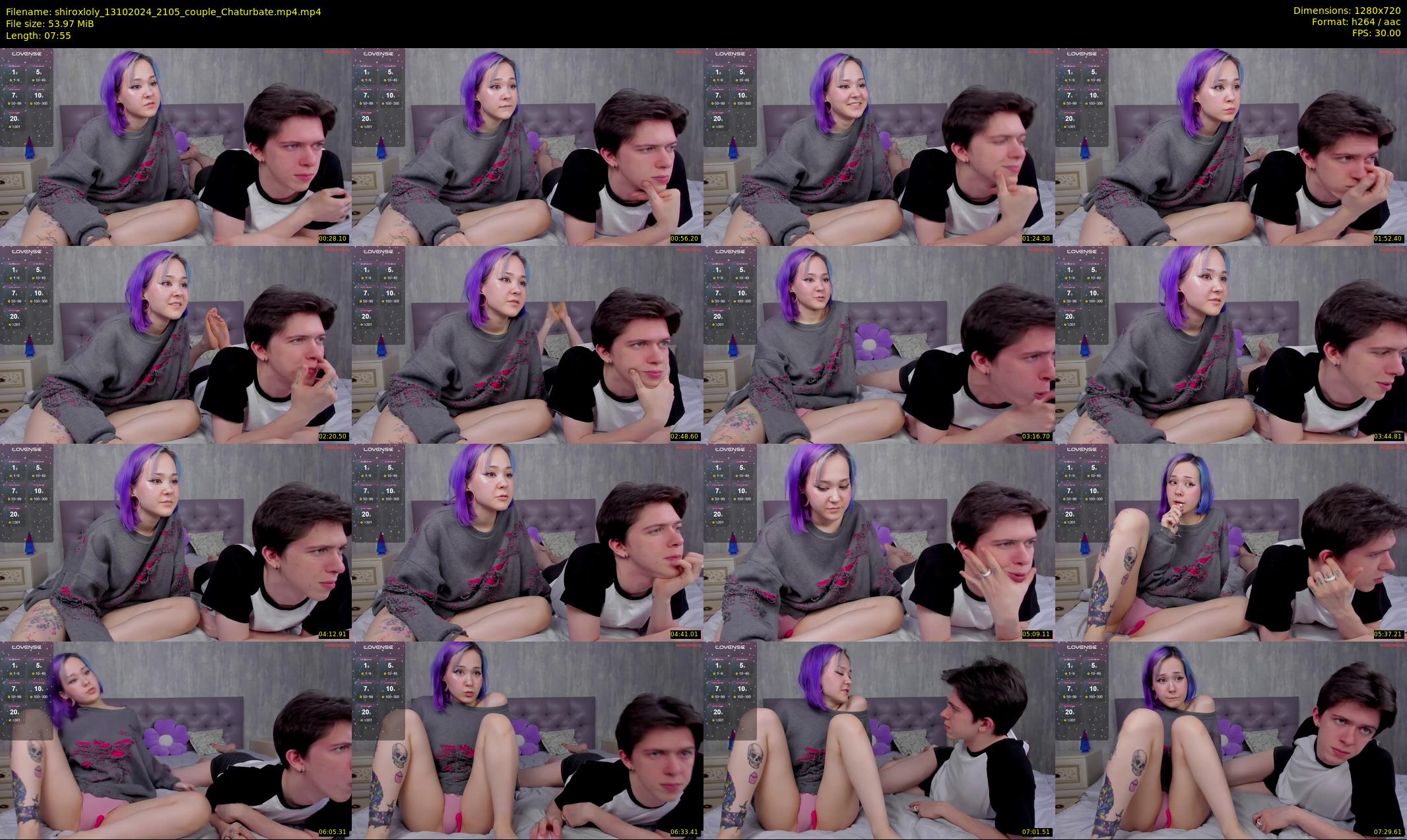 shiroxloly — 8 minute Chaturbate couple cam show recording, 720p, Oct 13, 2024