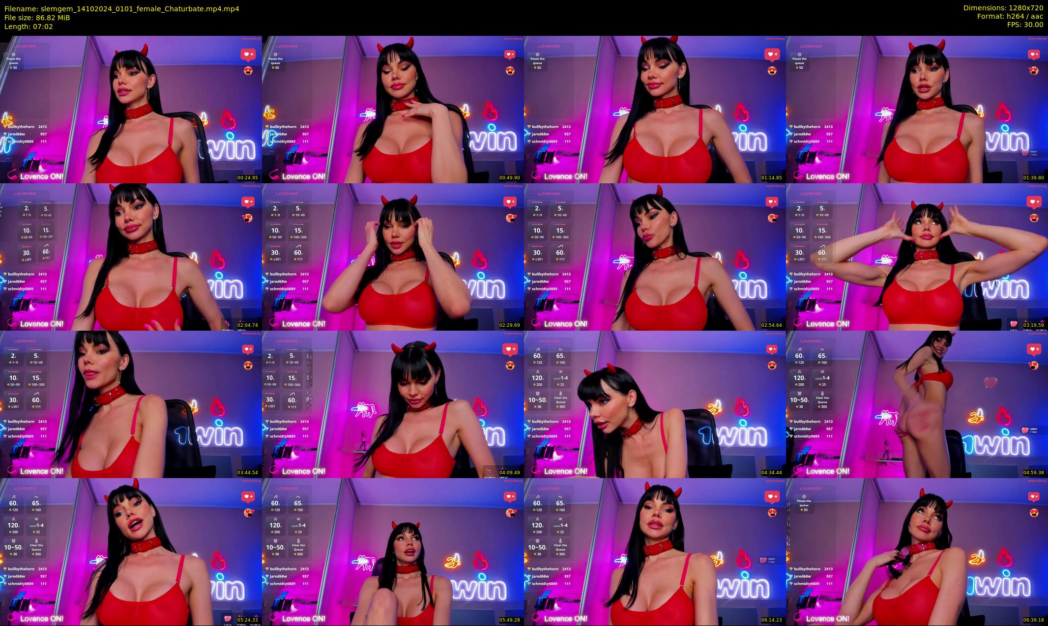 slemgem — 8 minute Chaturbate couple cam show recording, 720p, Oct 14, 2024
