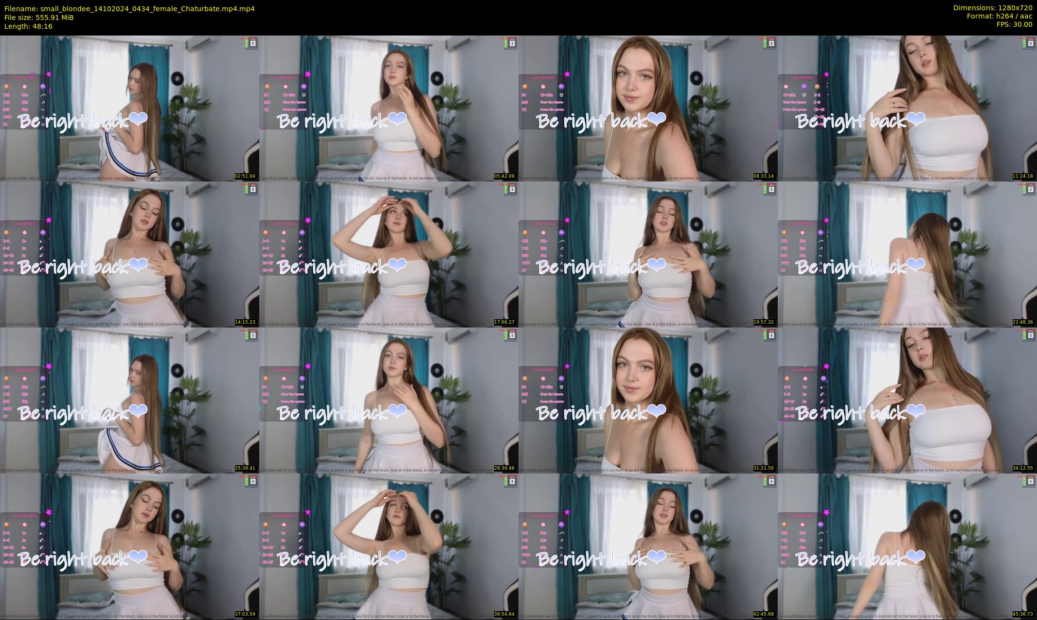 small_blondee — 49 minute Chaturbate female cam show recording, 720p, Oct 14, 2024