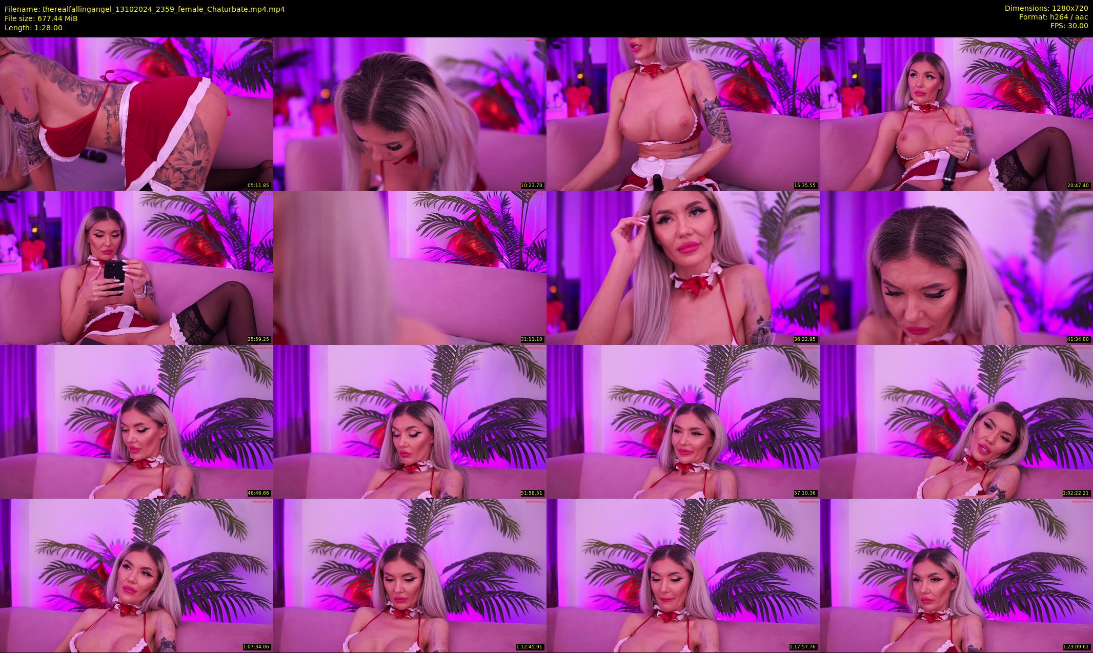 therealfallingangel — 88 minute Chaturbate female cam show recording, 720p, Oct 13, 2024