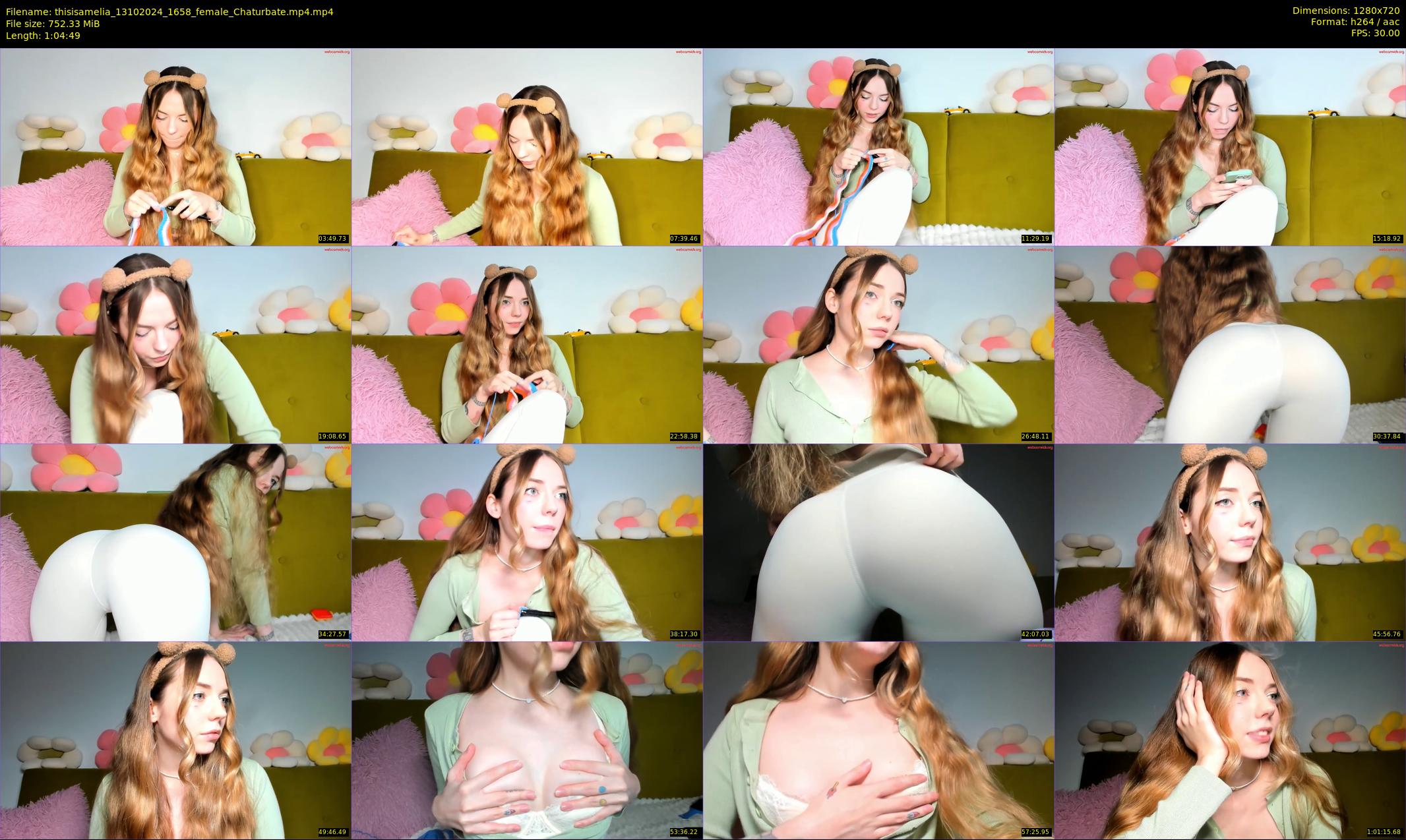 thisisamelia — 65 minute Chaturbate female cam show recording, 720p, Oct 13, 2024