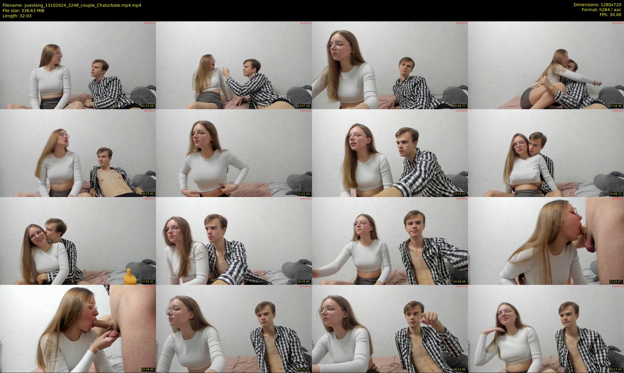 yueslang — 33 minute Chaturbate couple cam show recording, 720p, Oct 13, 2024