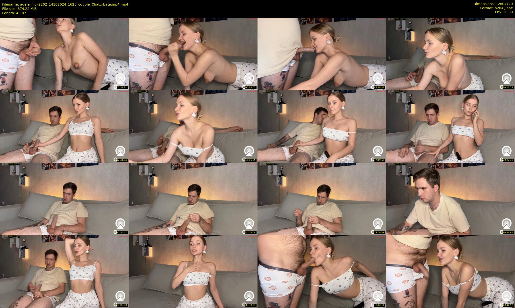 adele_nick2202 — 44 minute Chaturbate couple cam show recording, 720p, Oct 14, 2024