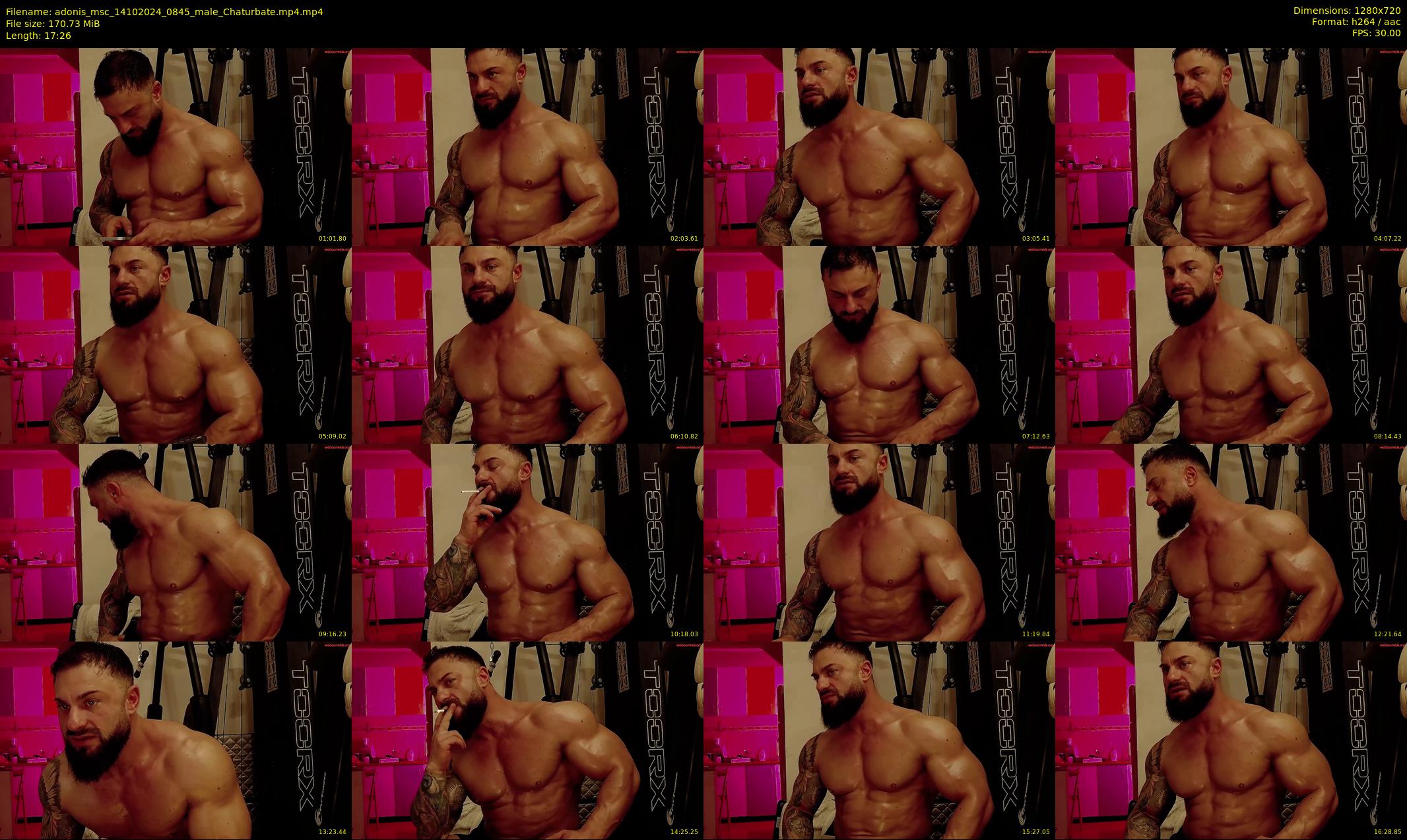 adonis_msc — 18 minute Chaturbate male cam show recording, 720p, Oct 14, 2024