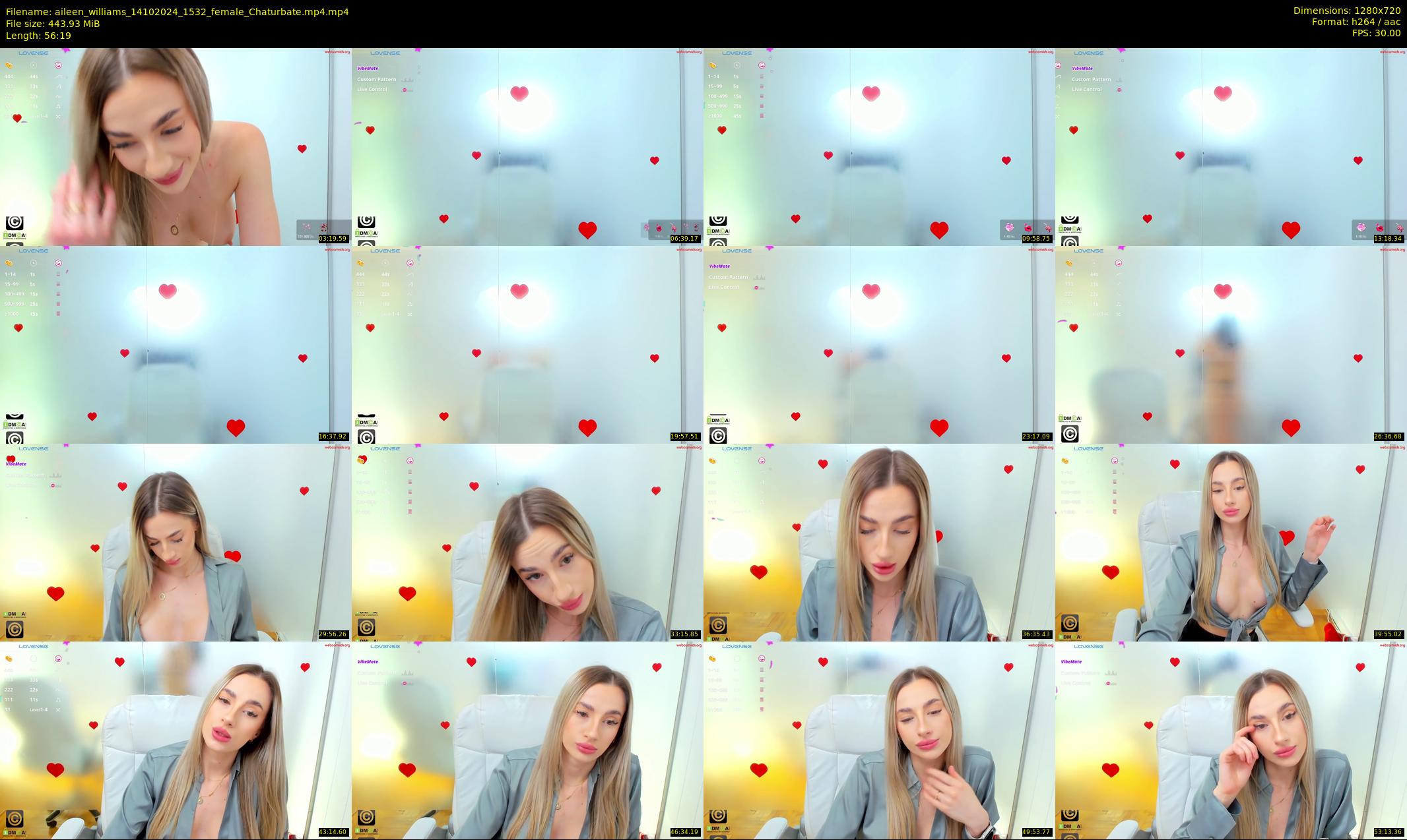 aileen_williams — 57 minute Chaturbate female cam show recording, 720p, Oct 14, 2024
