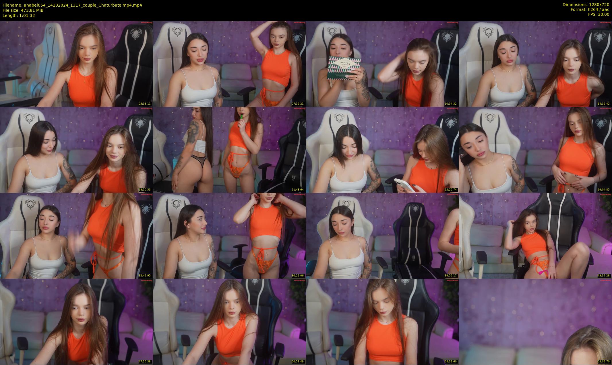 anabel054 — 62 minute Chaturbate female cam show recording, 720p, Oct 14, 2024