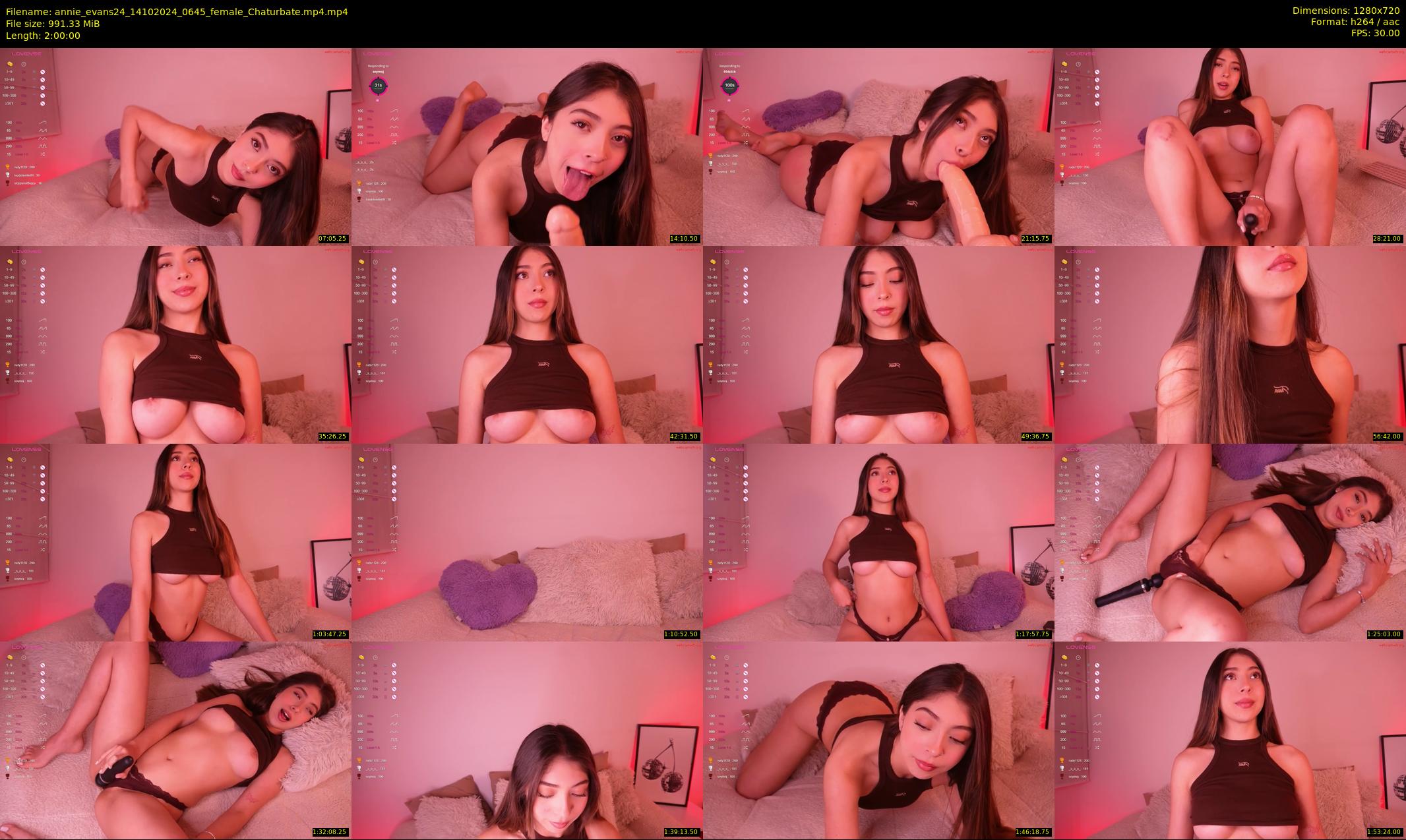 annie_evans24 — 120 minute Chaturbate female cam show recording, 720p, Oct 14, 2024