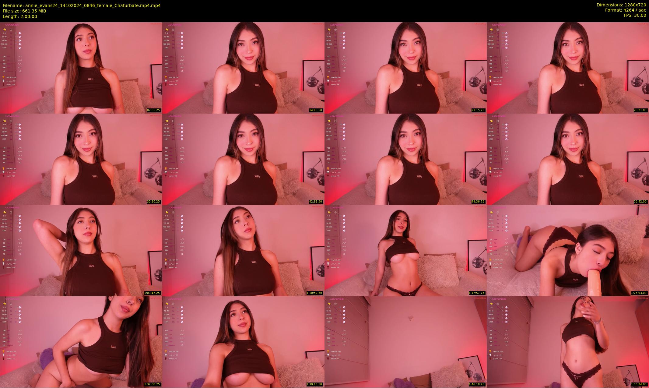annie_evans24 — 120 minute Chaturbate female cam show recording, 720p, Oct 14, 2024